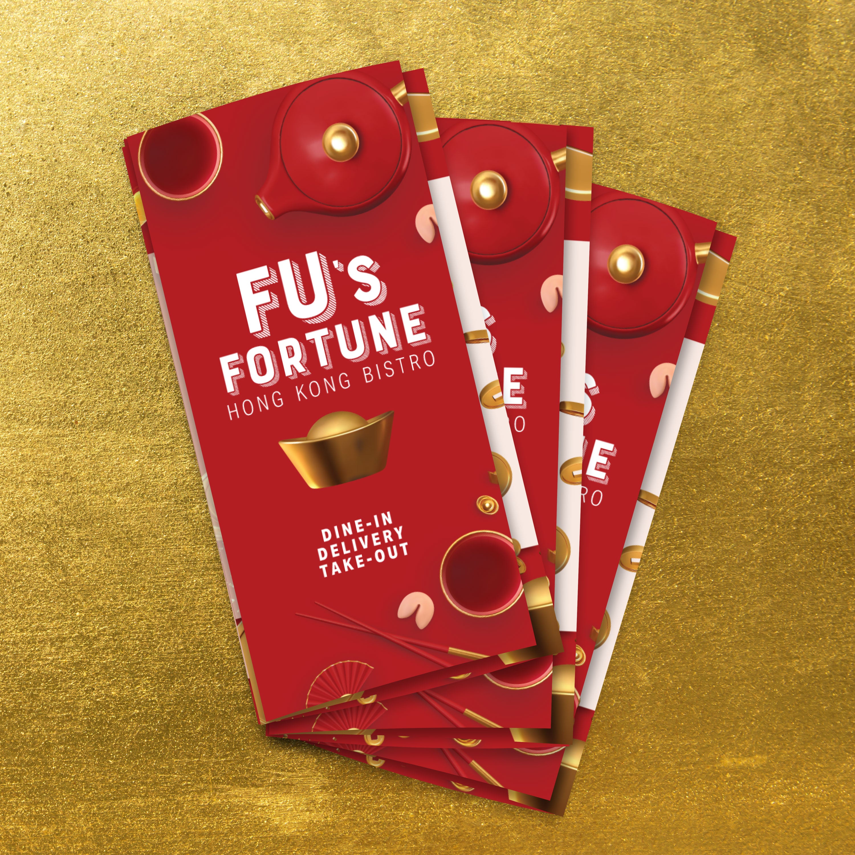 Fu's Fortune Template 13" x 19" Trifold - TerraSlate Inc.