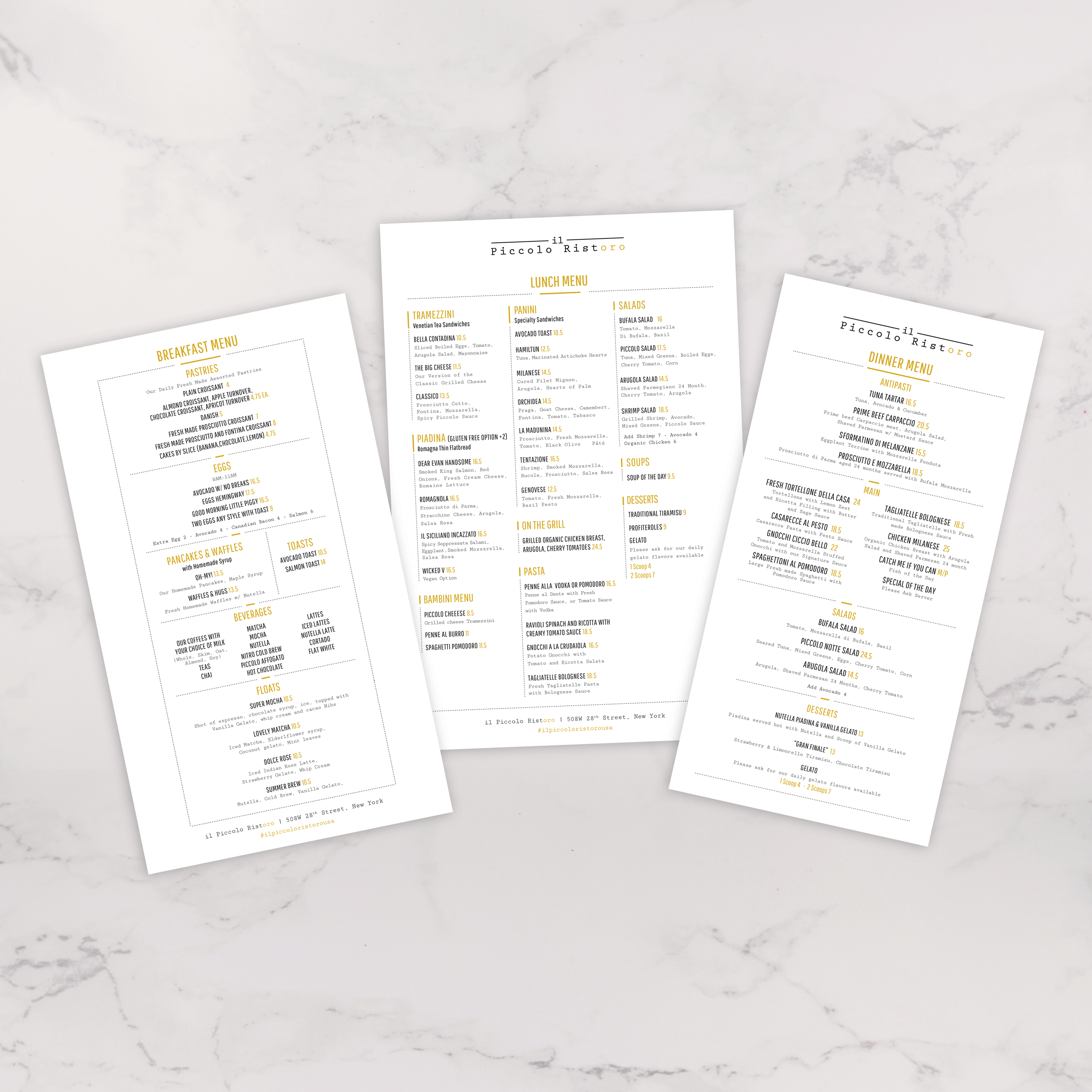 Menu Design - TerraSlate Inc.