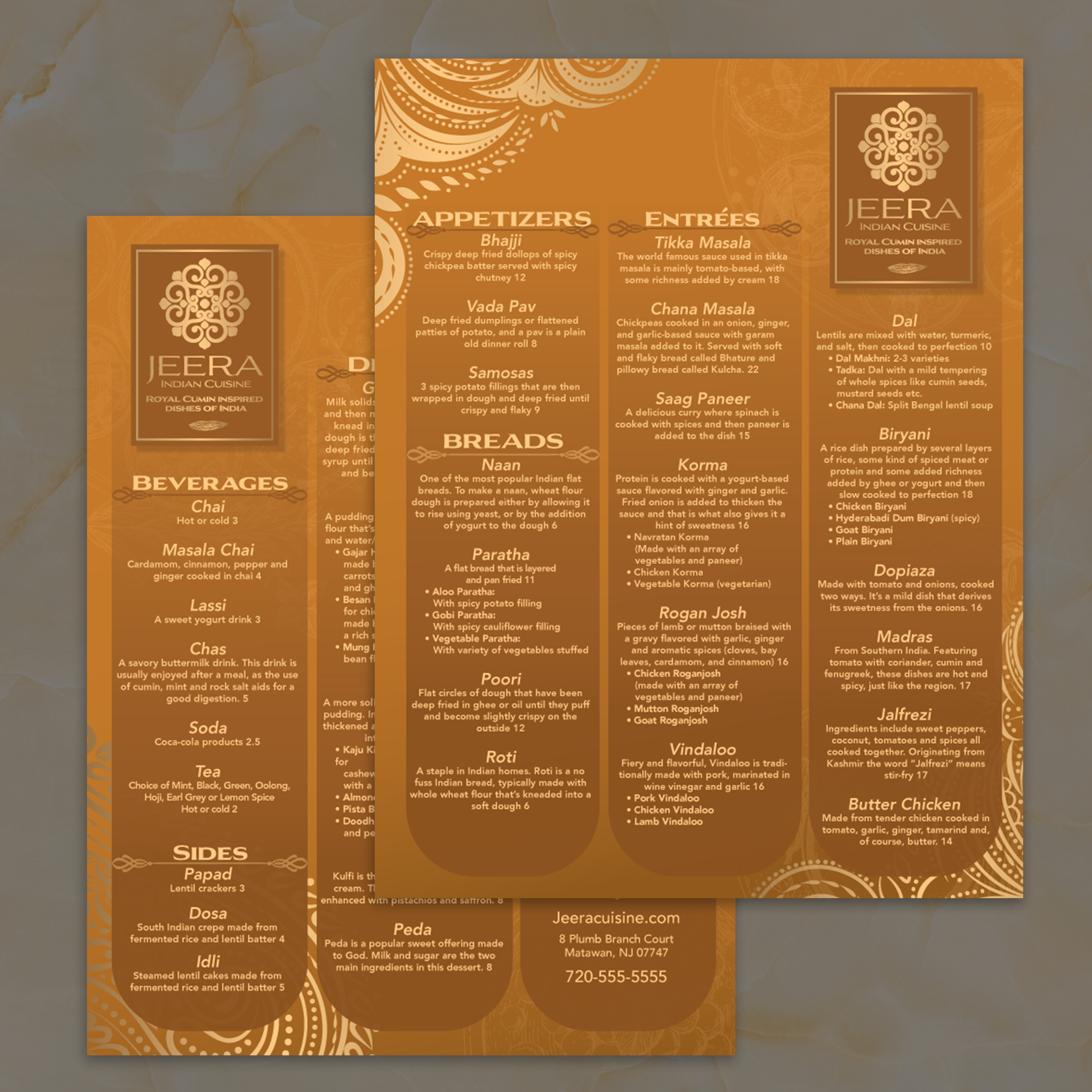 Jeera Indian Template 8.5" x 11" - TerraSlate Inc.