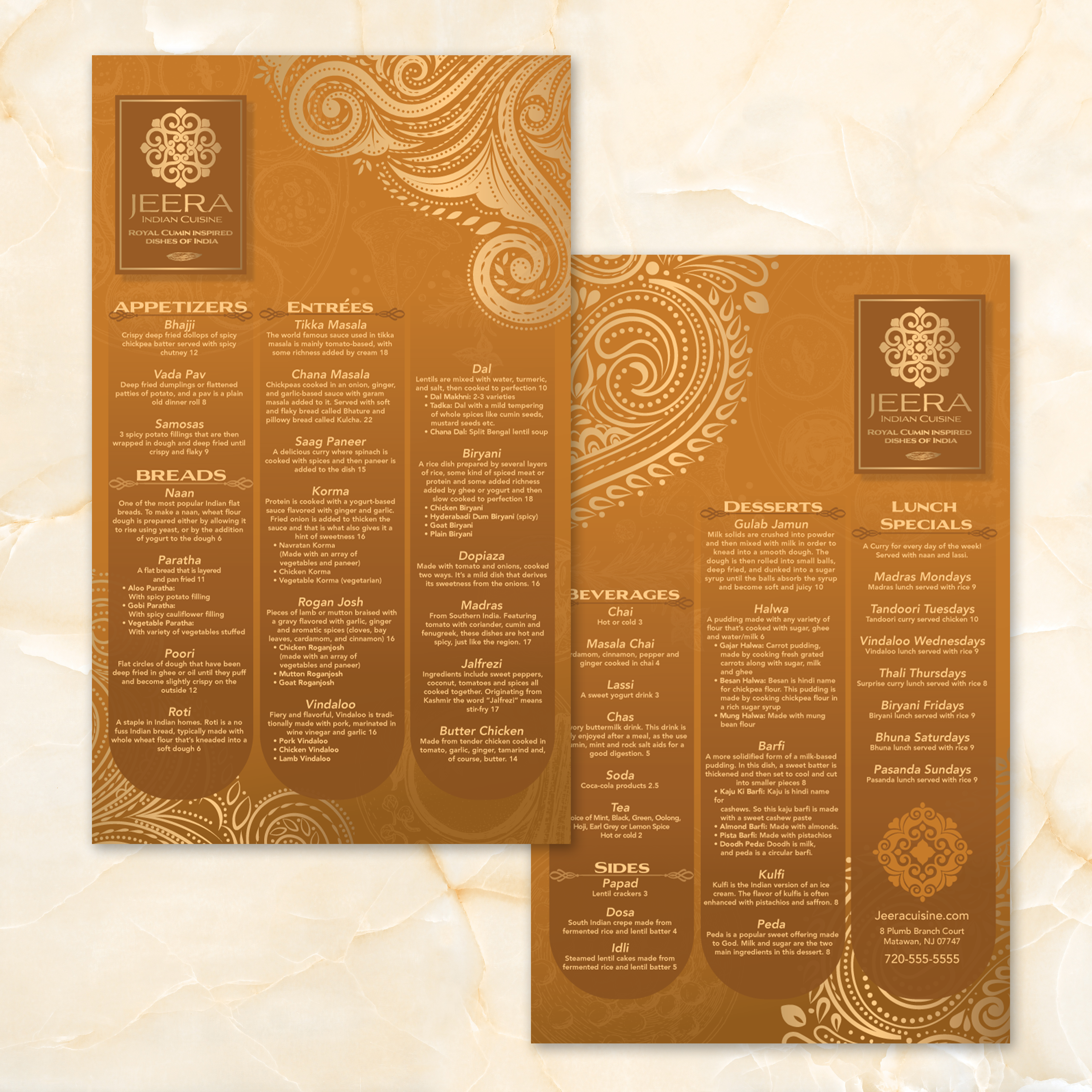 Jeera Indian Template 8.5" x 14" - TerraSlate Inc.