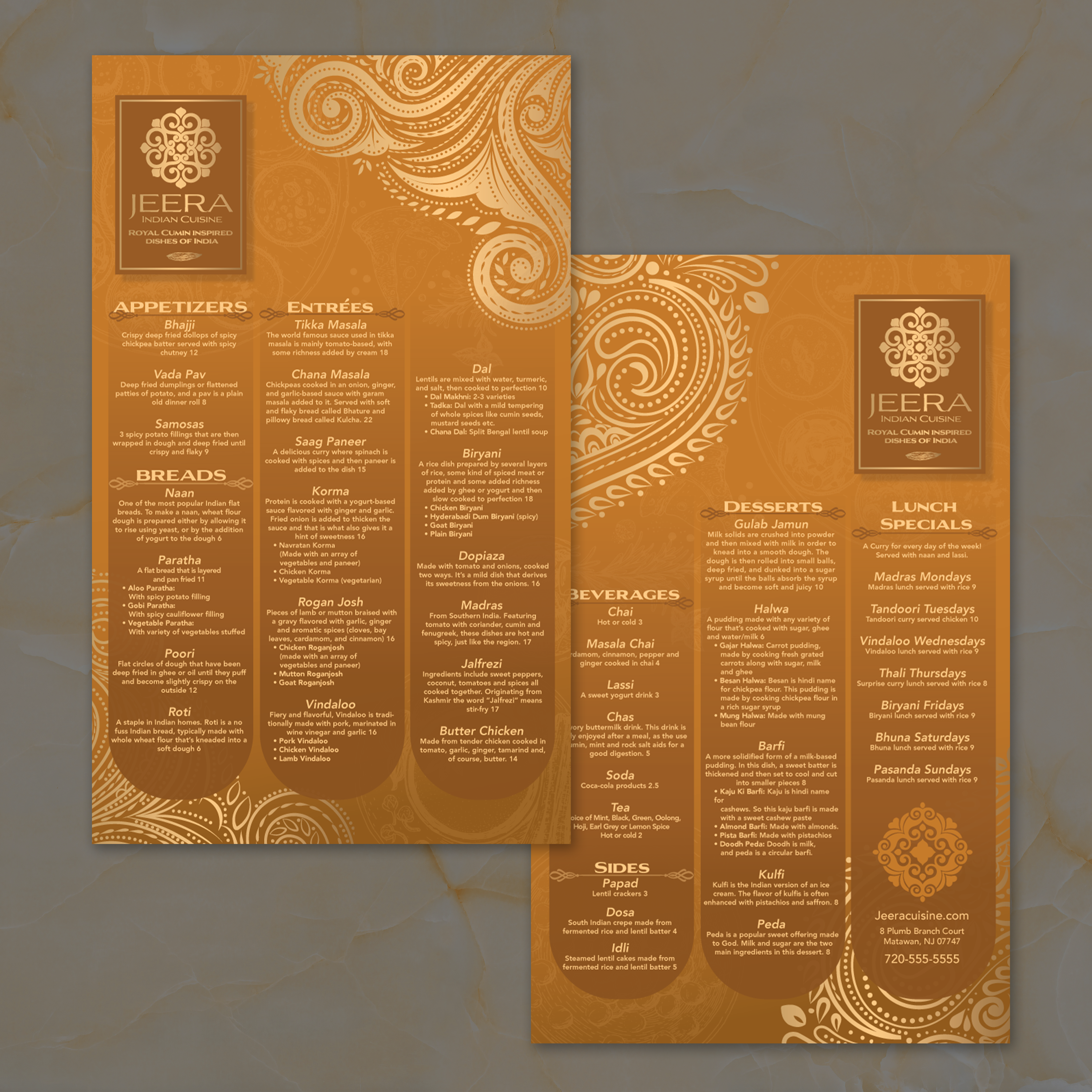 Jeera Indian Template 8.5" x 14" - TerraSlate Inc.