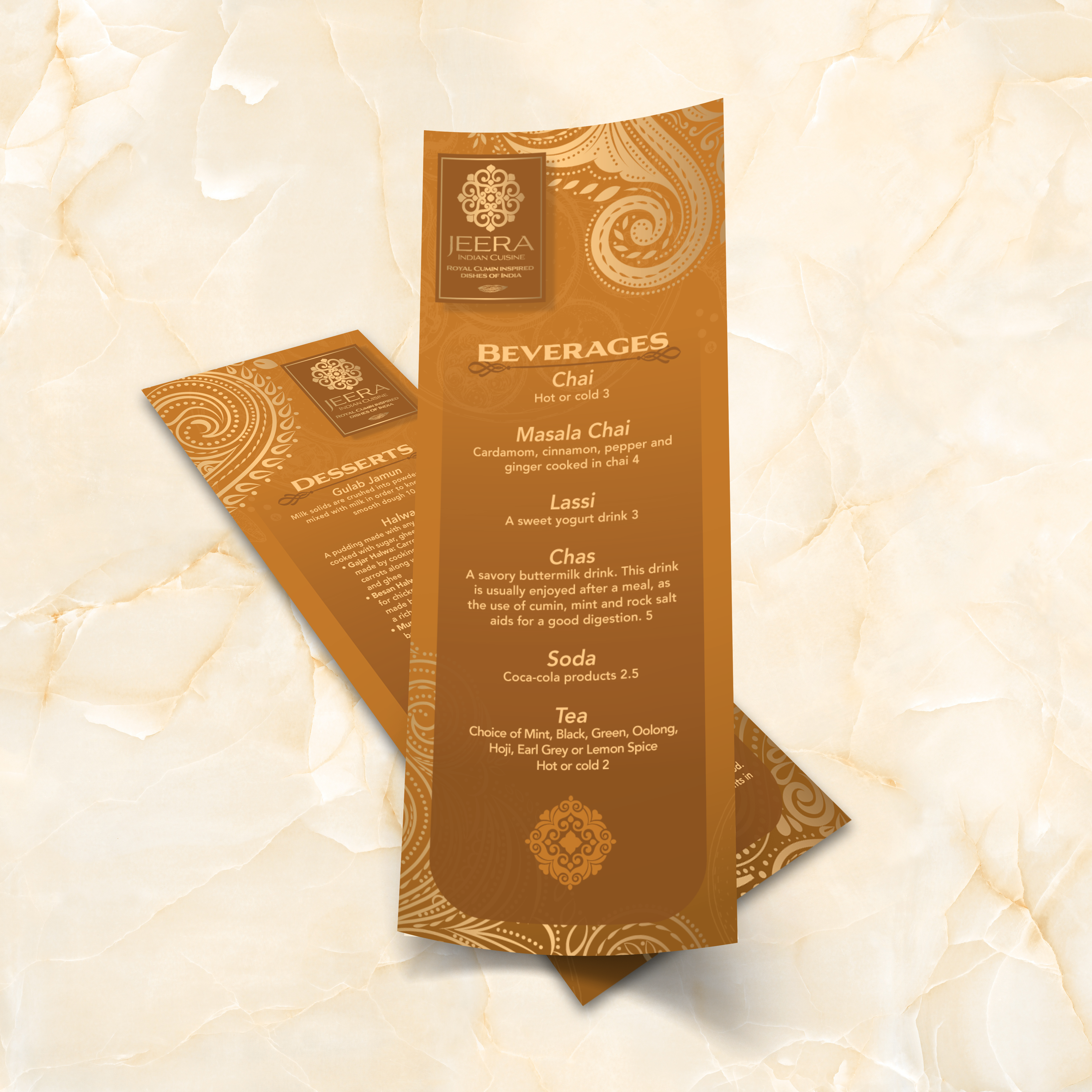 Jeera Indian Template 4.25" x 11" - TerraSlate Inc.