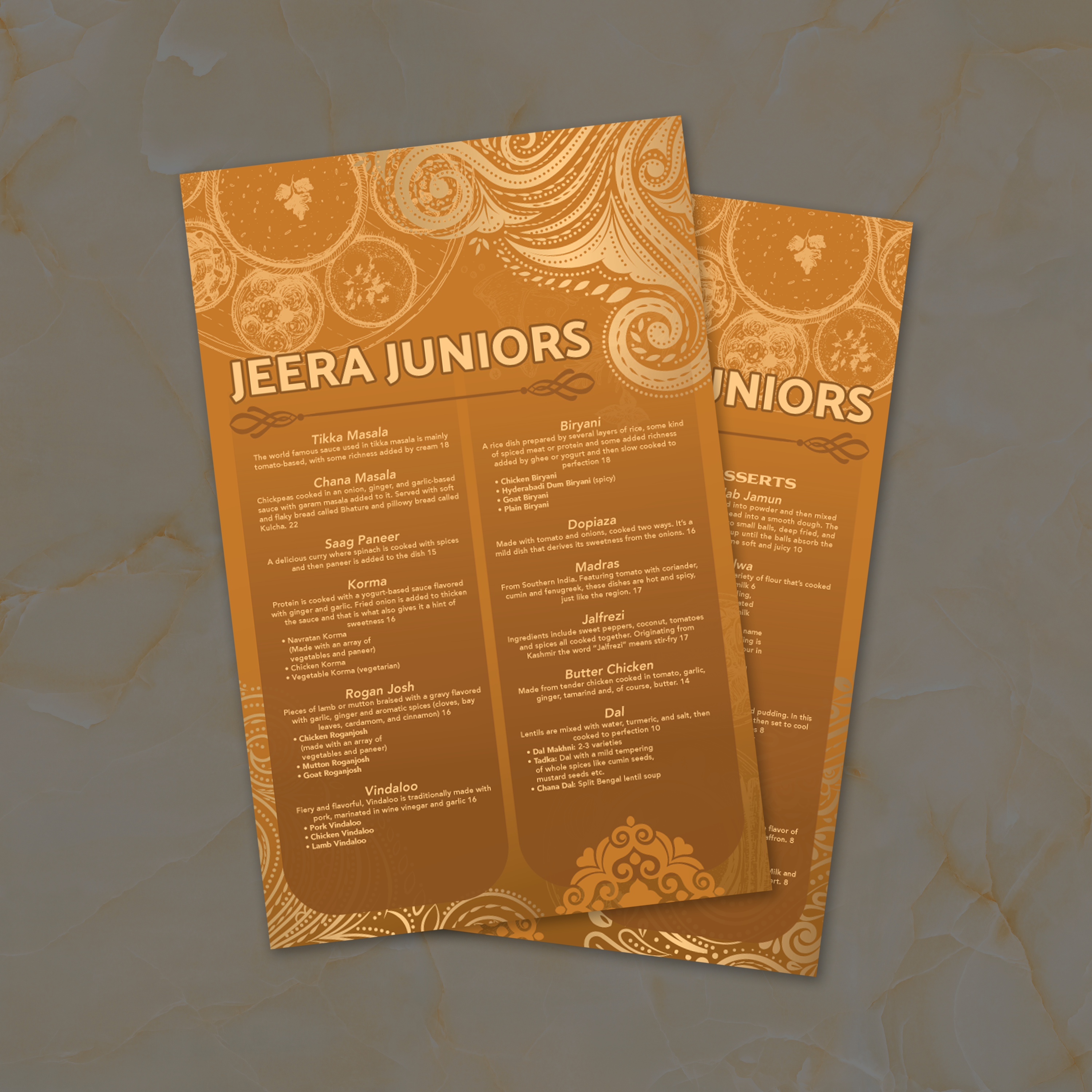 Jeera Indian Template 5.5" x 8.5" - TerraSlate Inc.