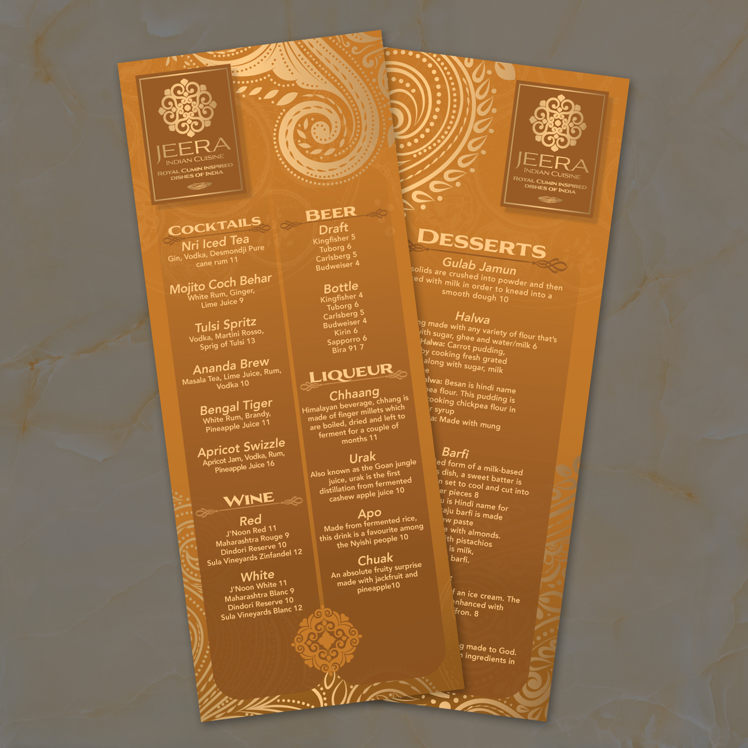 Jeera Indian Template 6" x 15" - TerraSlate Inc.