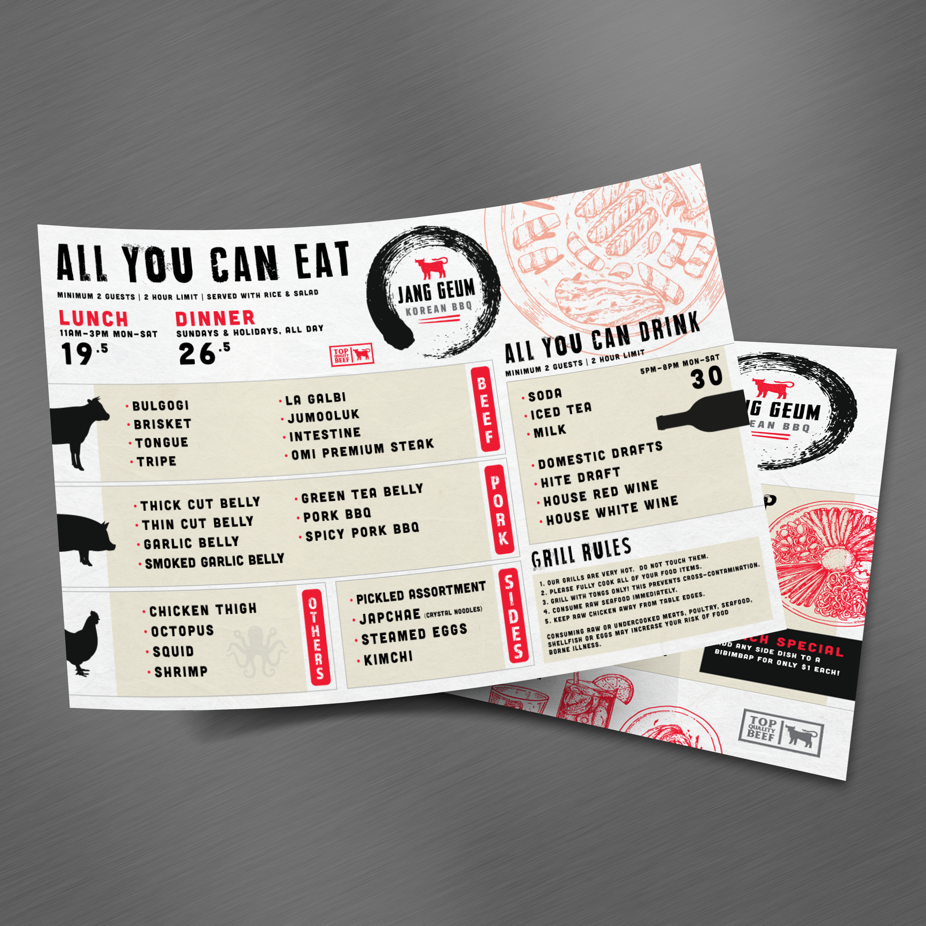 Korean BBQ Template 11" x 17" - TerraSlate Inc.