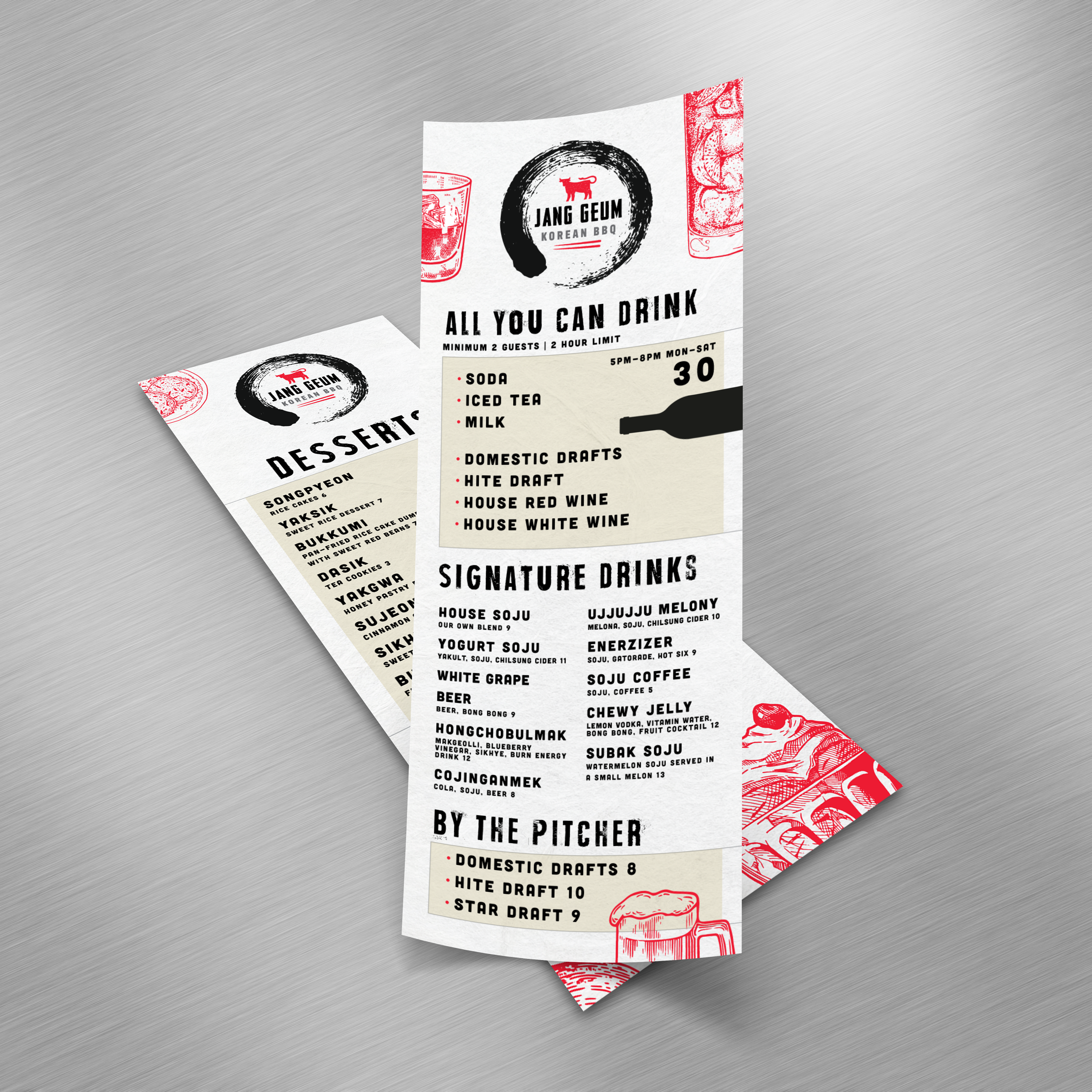 Korean BBQ Template 4.25" x 11" - TerraSlate Inc.