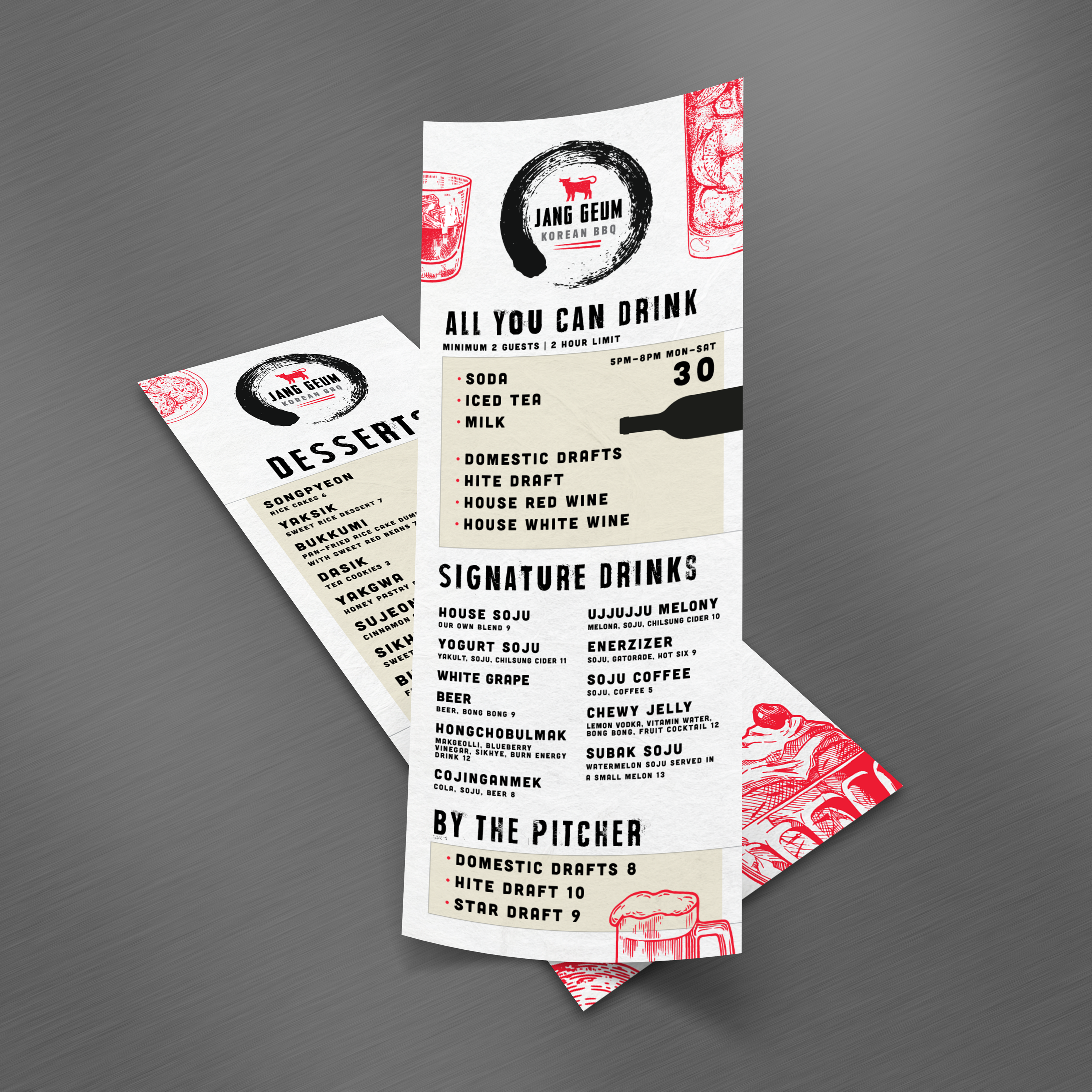 Korean BBQ Template 4.25" x 11" - TerraSlate Inc.