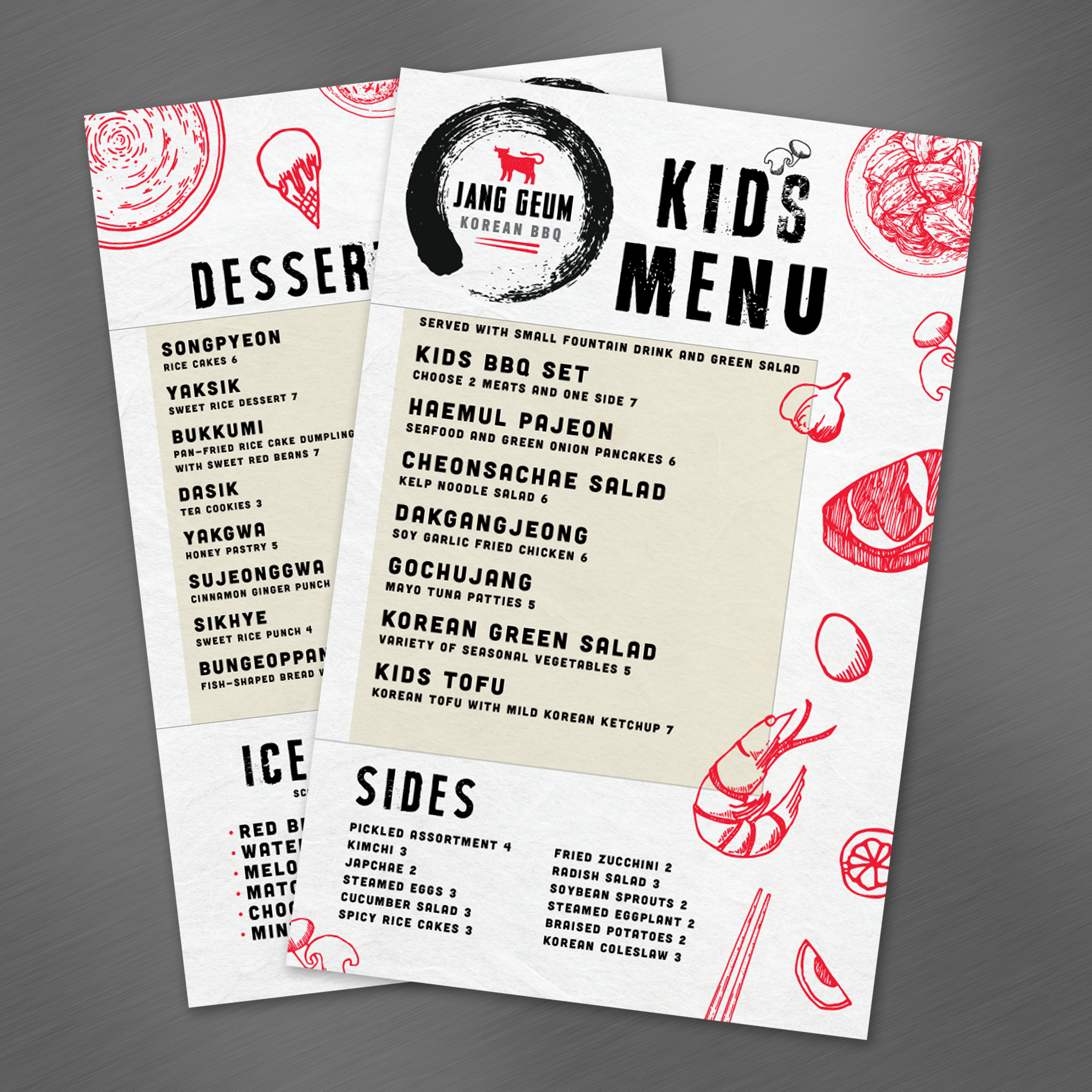 Korean BBQ Template 5.5" x 8.5" - TerraSlate Inc.