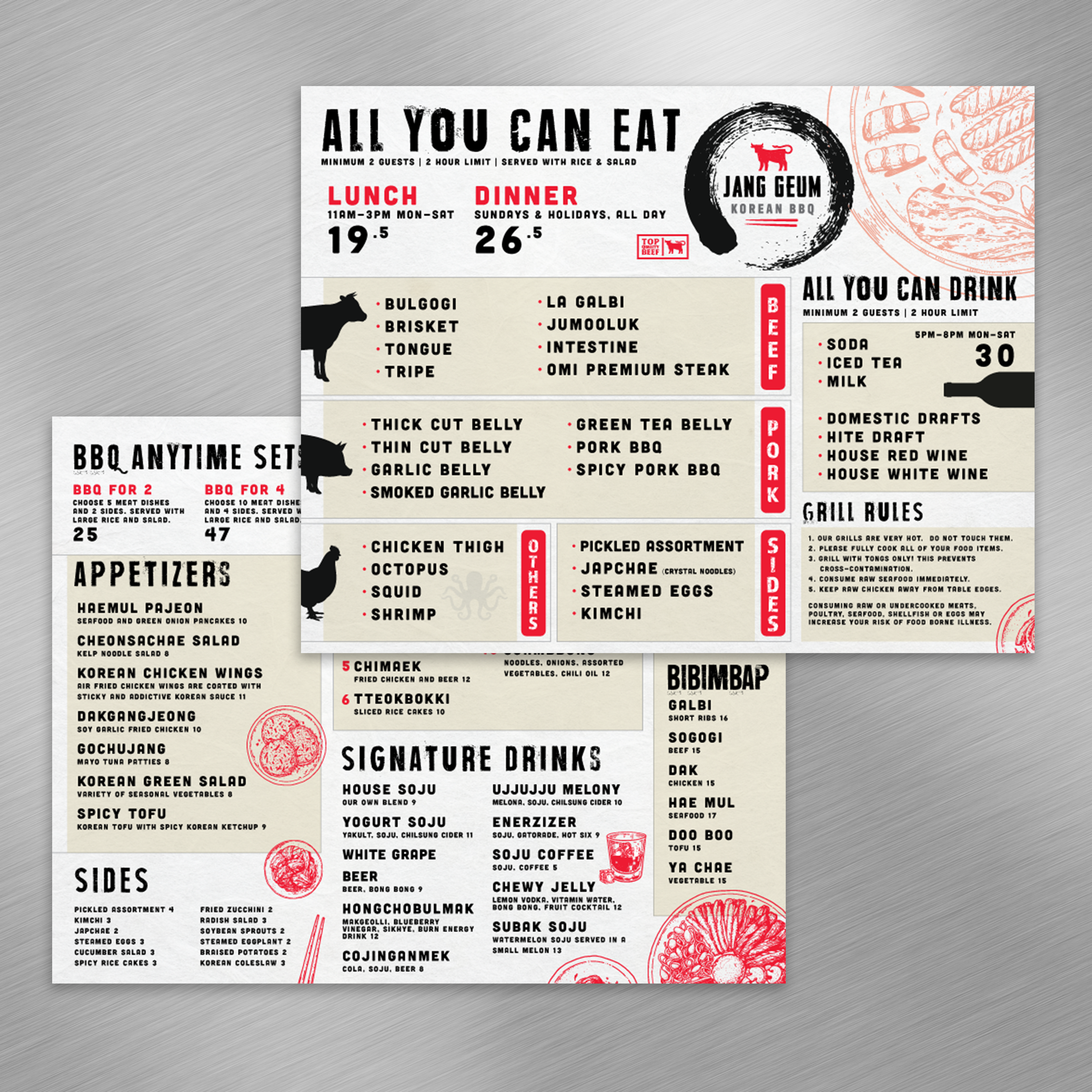 Korean BBQ Template 8.5" x 11" - TerraSlate Inc.