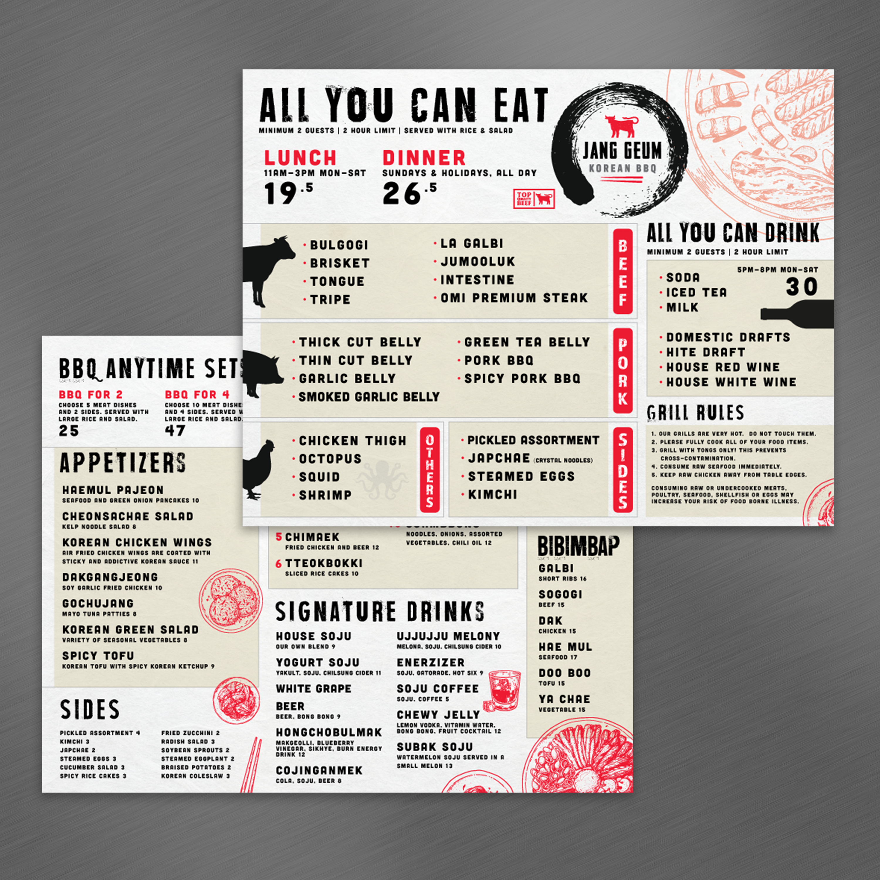Korean BBQ Template 8.5" x 11" - TerraSlate Inc.