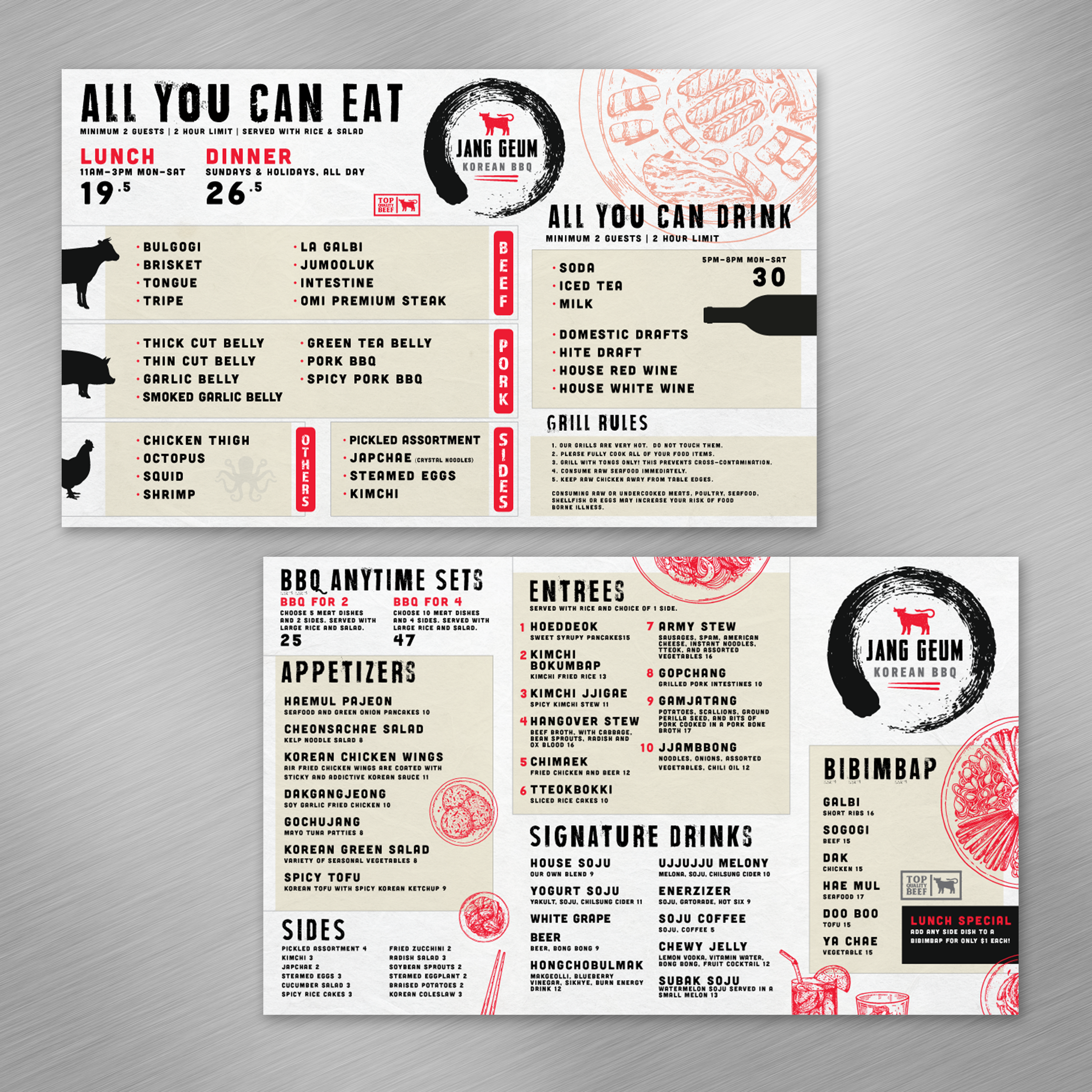 Korean BBQ Template 8.5" x 14" - TerraSlate Inc.