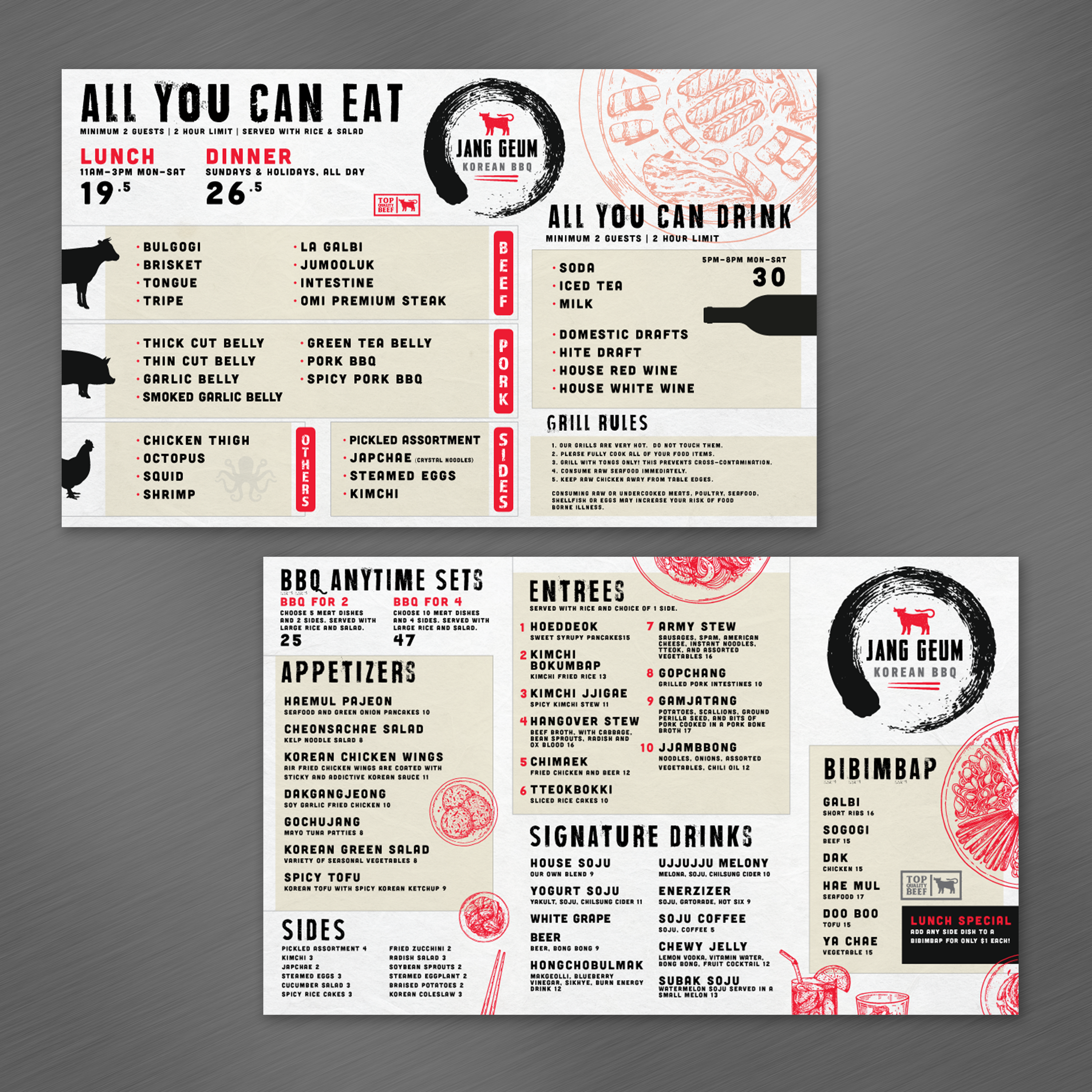 Korean BBQ Template 8.5" x 14" - TerraSlate Inc.