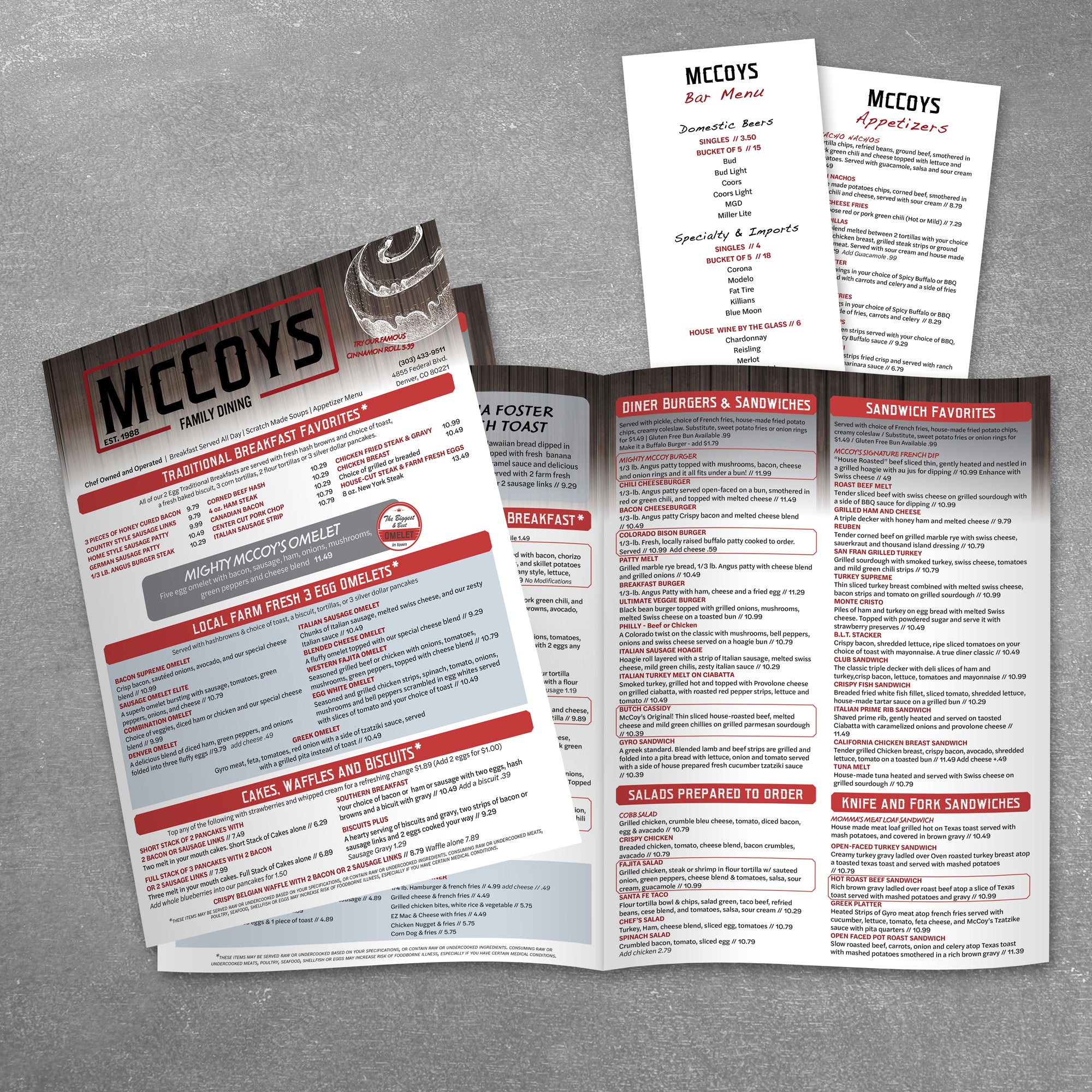 Menu Design - TerraSlate Inc.