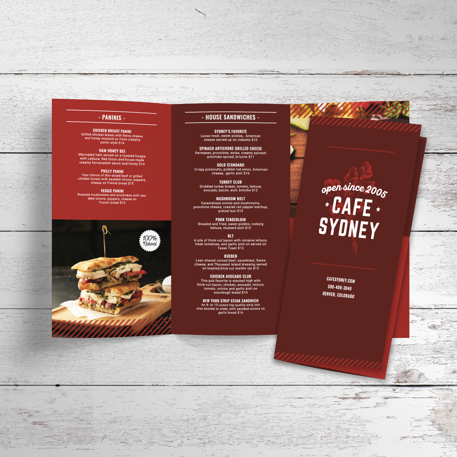 Modern Cafe Menu Template 11