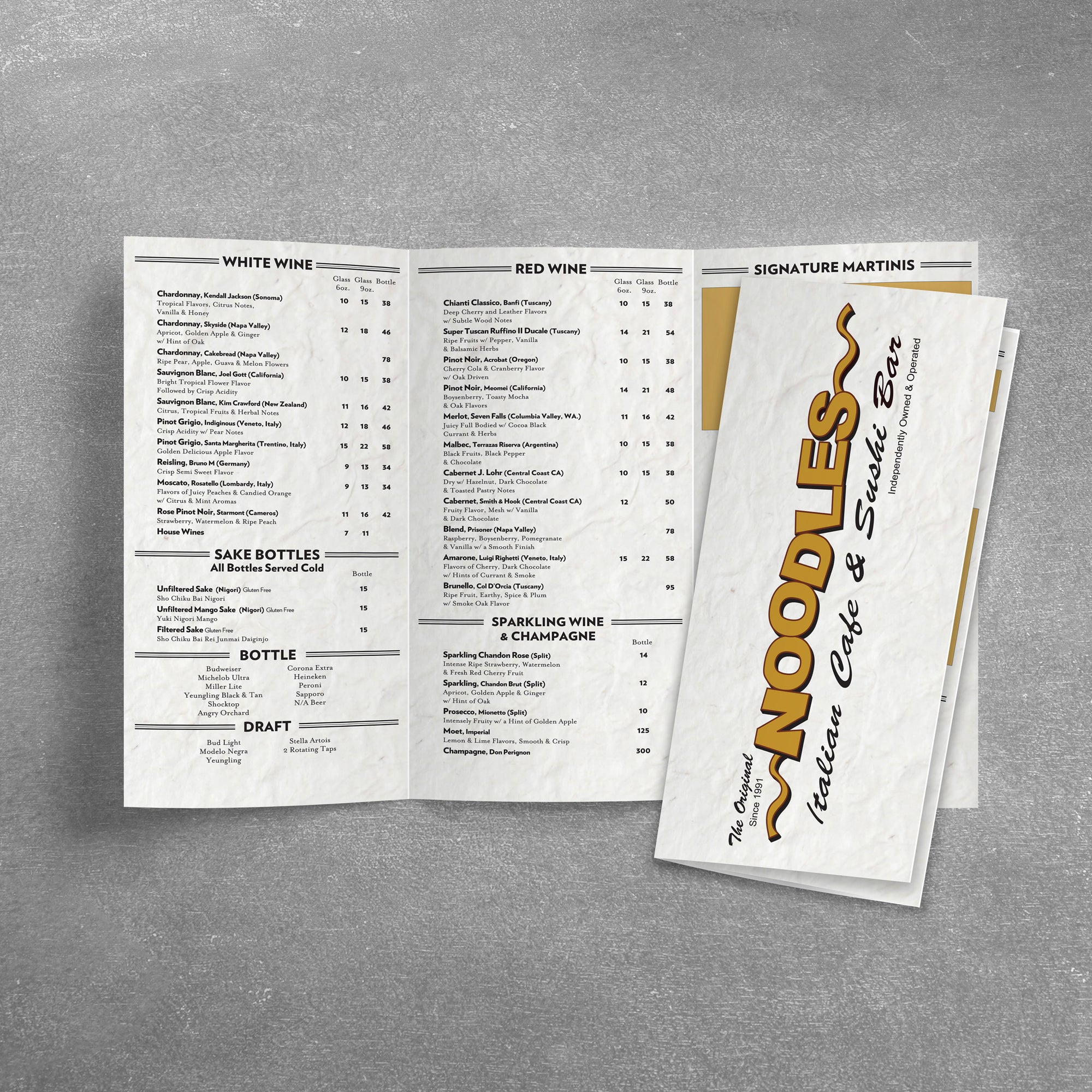 Menu Design - TerraSlate Inc.