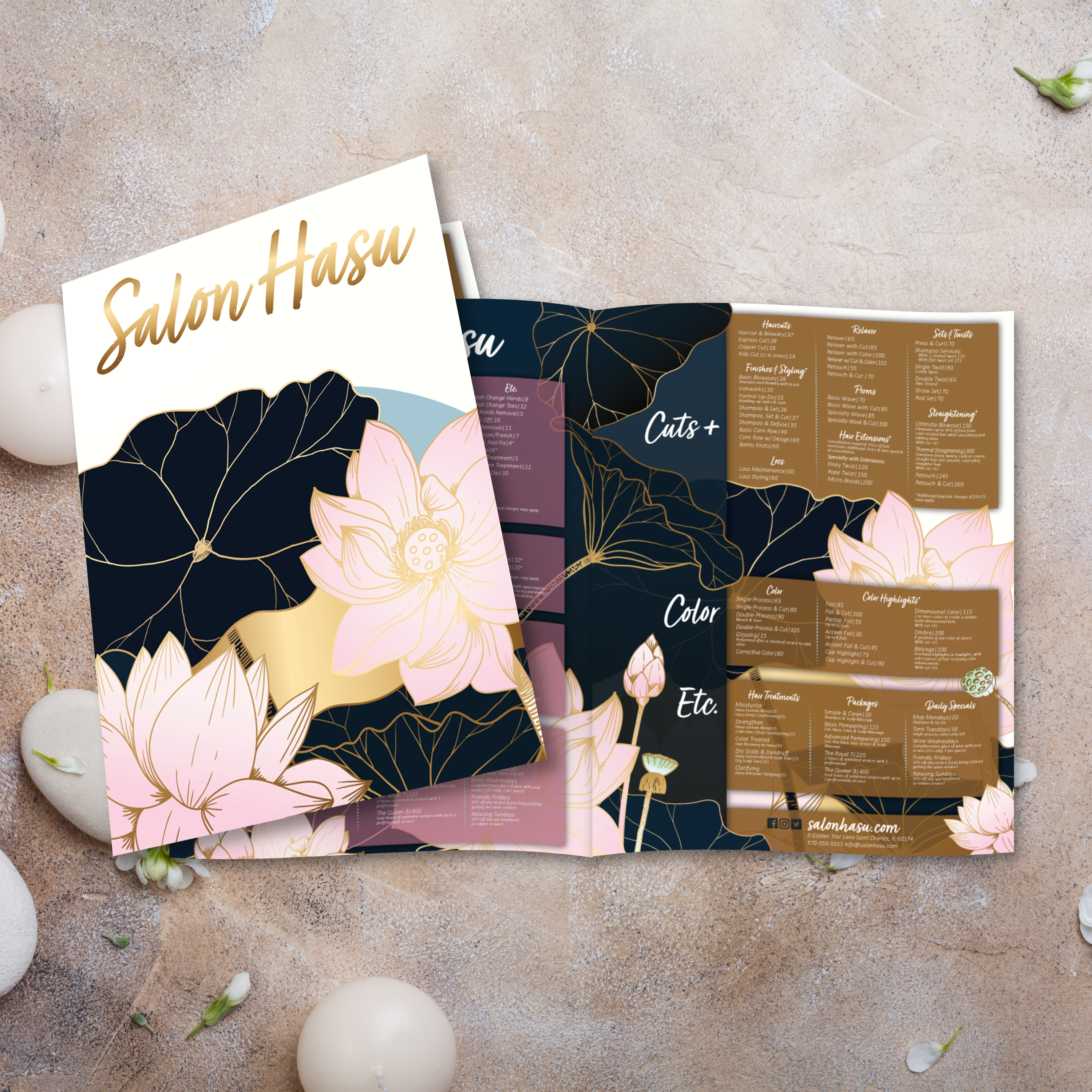 Salon Template 11" x 17" Bifold - TerraSlate Inc.