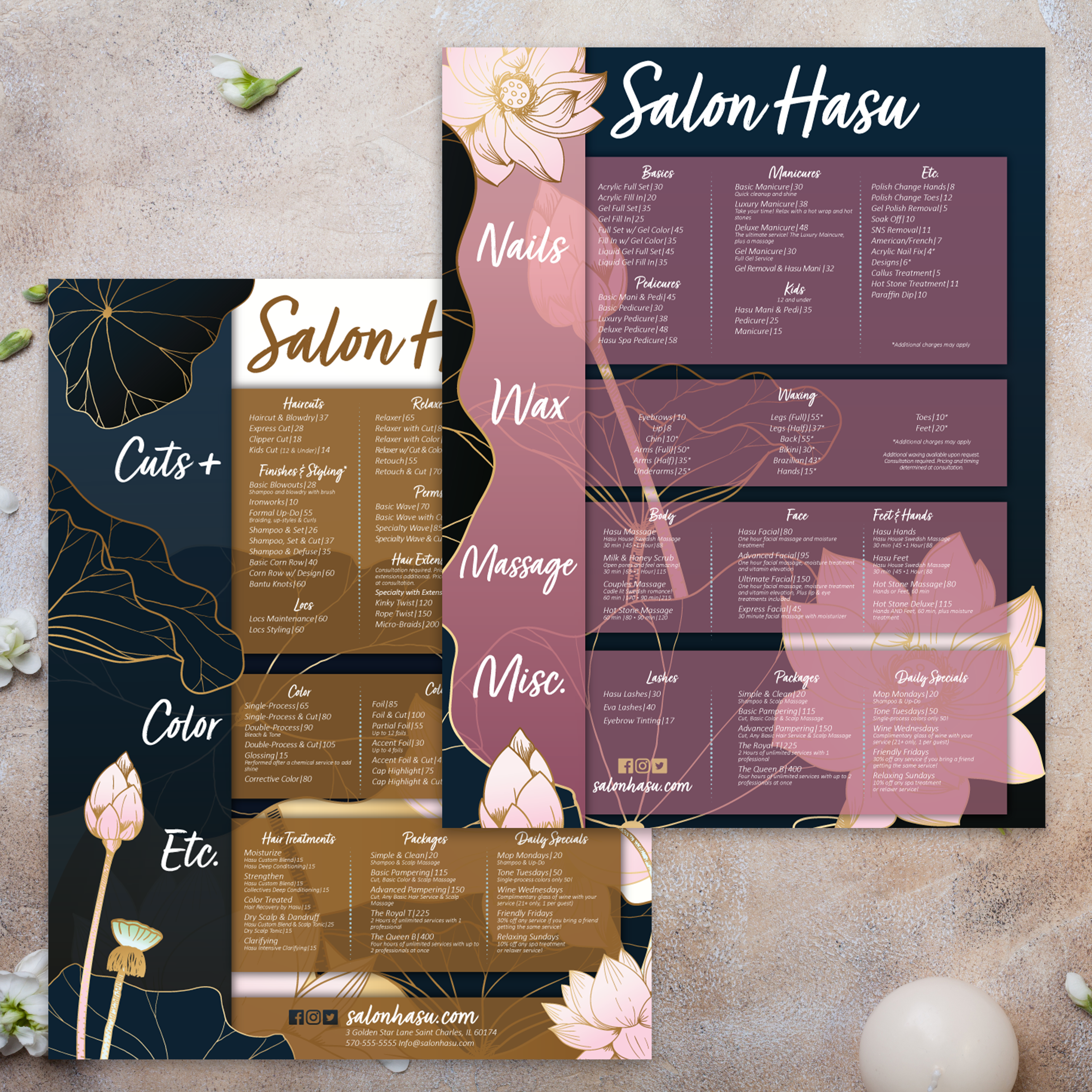 Salon Template 8.5" x 11" - TerraSlate Inc.