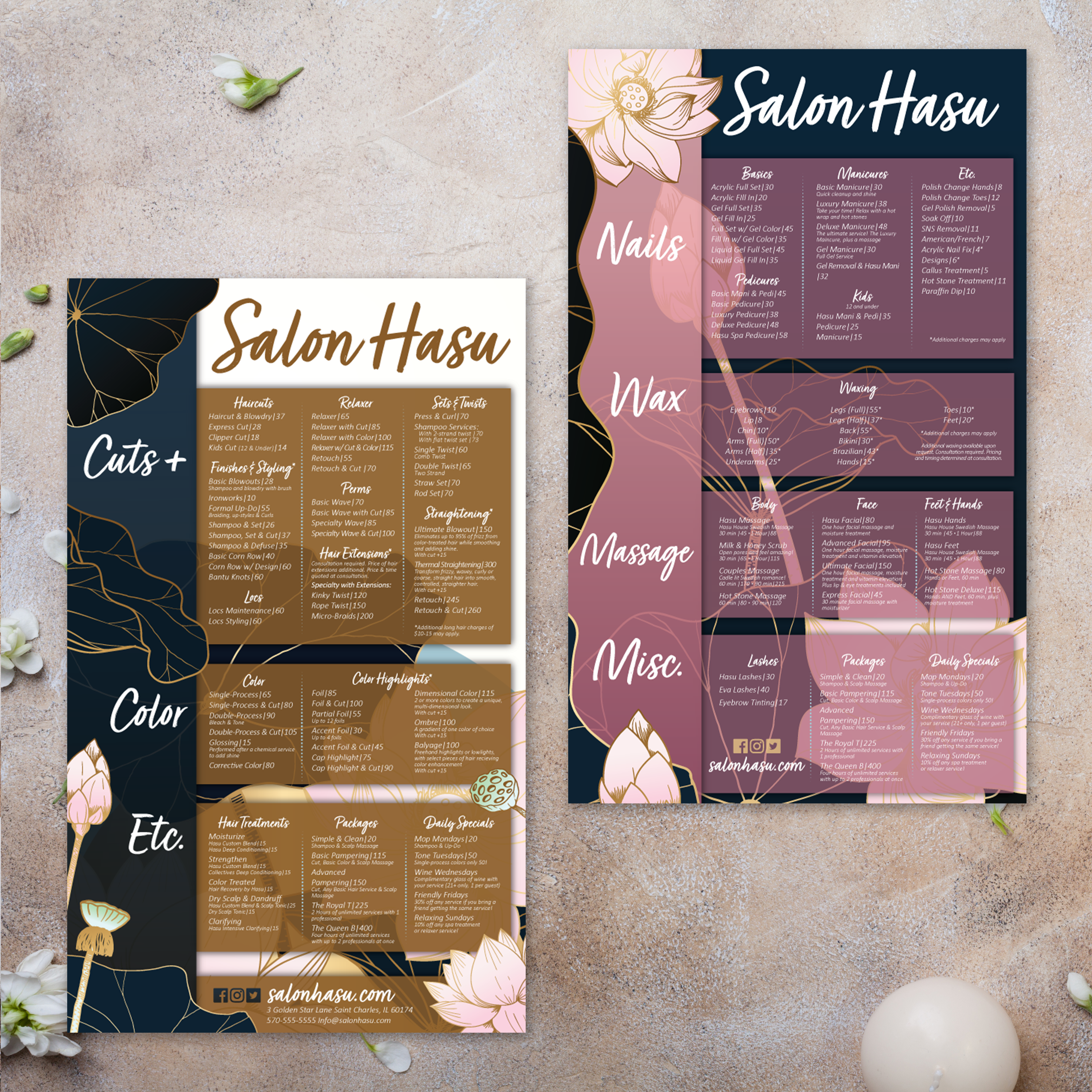 Salon Template 8.5" x 14" - TerraSlate Inc.