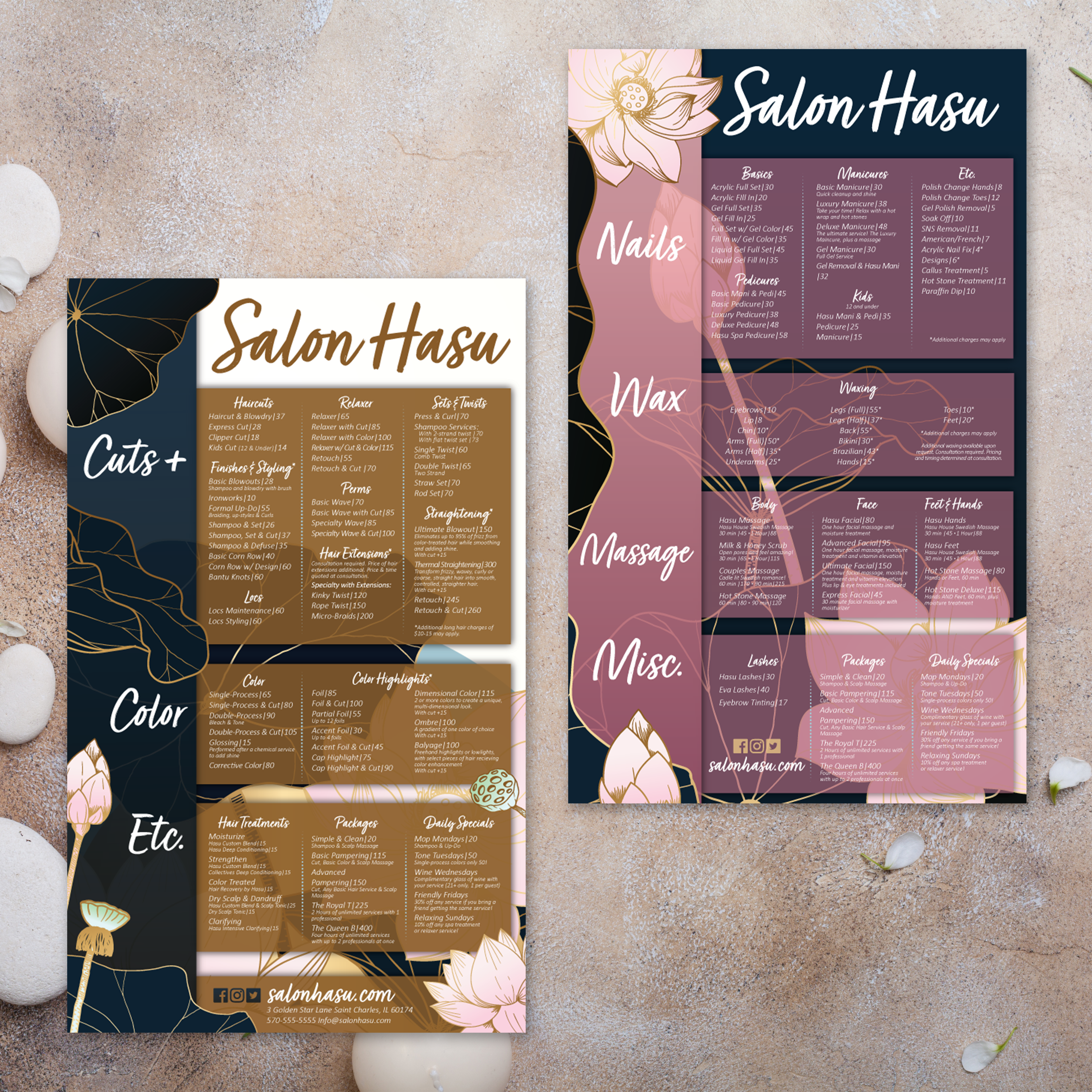 Salon Template 8.5" x 14" - TerraSlate Inc.