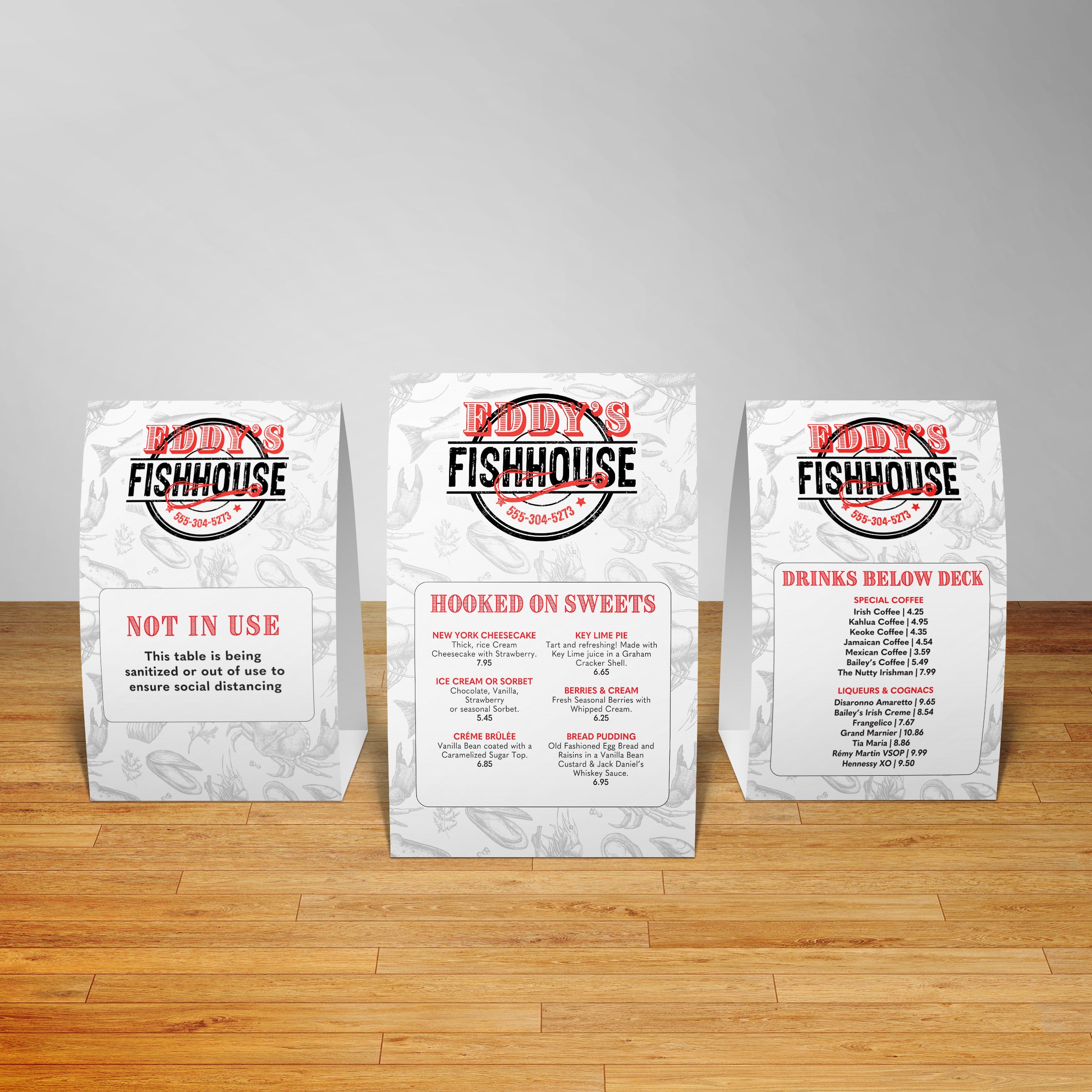 Waterproof Table Tents - TerraSlate Inc.