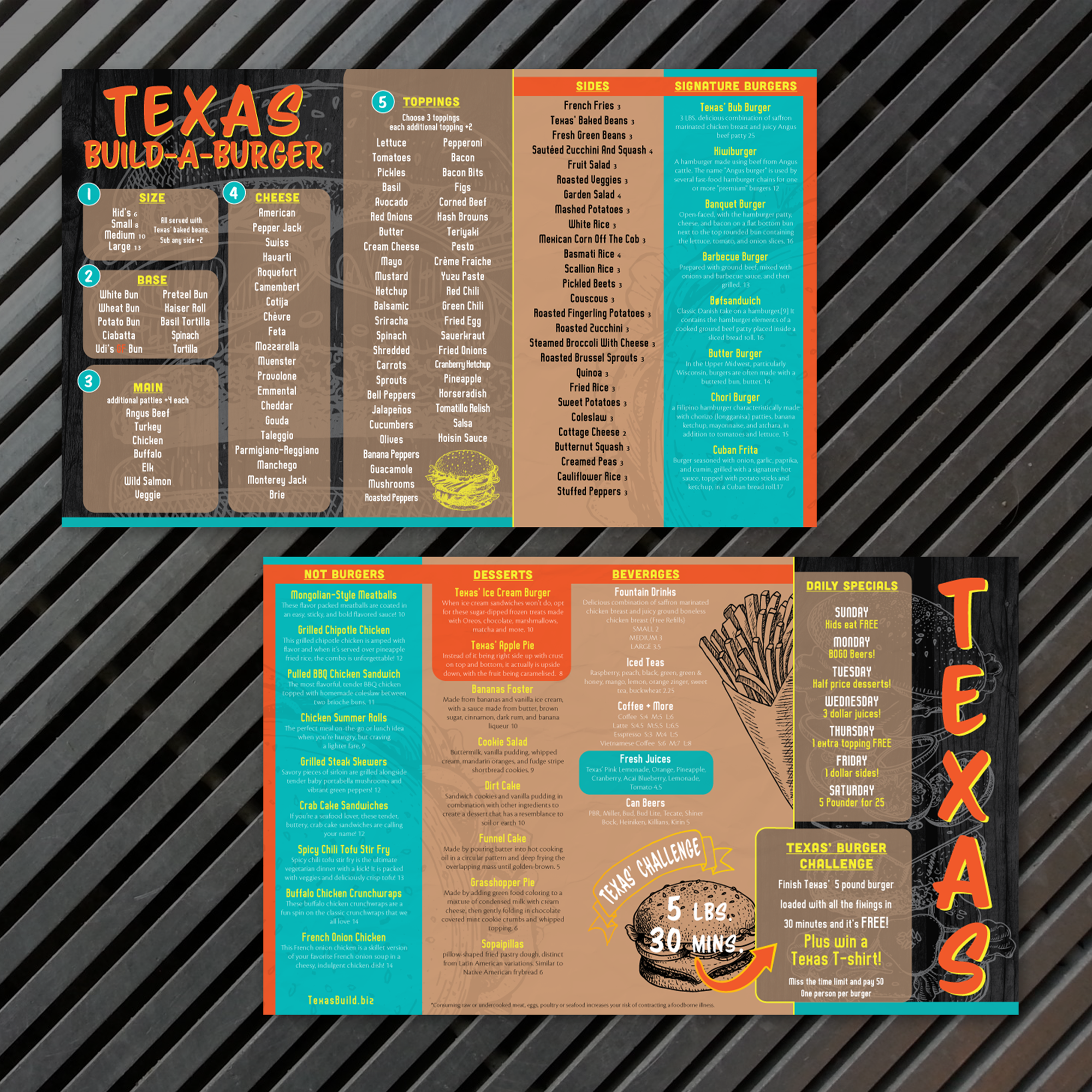 Build-a-Burger Template 8.5" x 14" - TerraSlate Inc.
