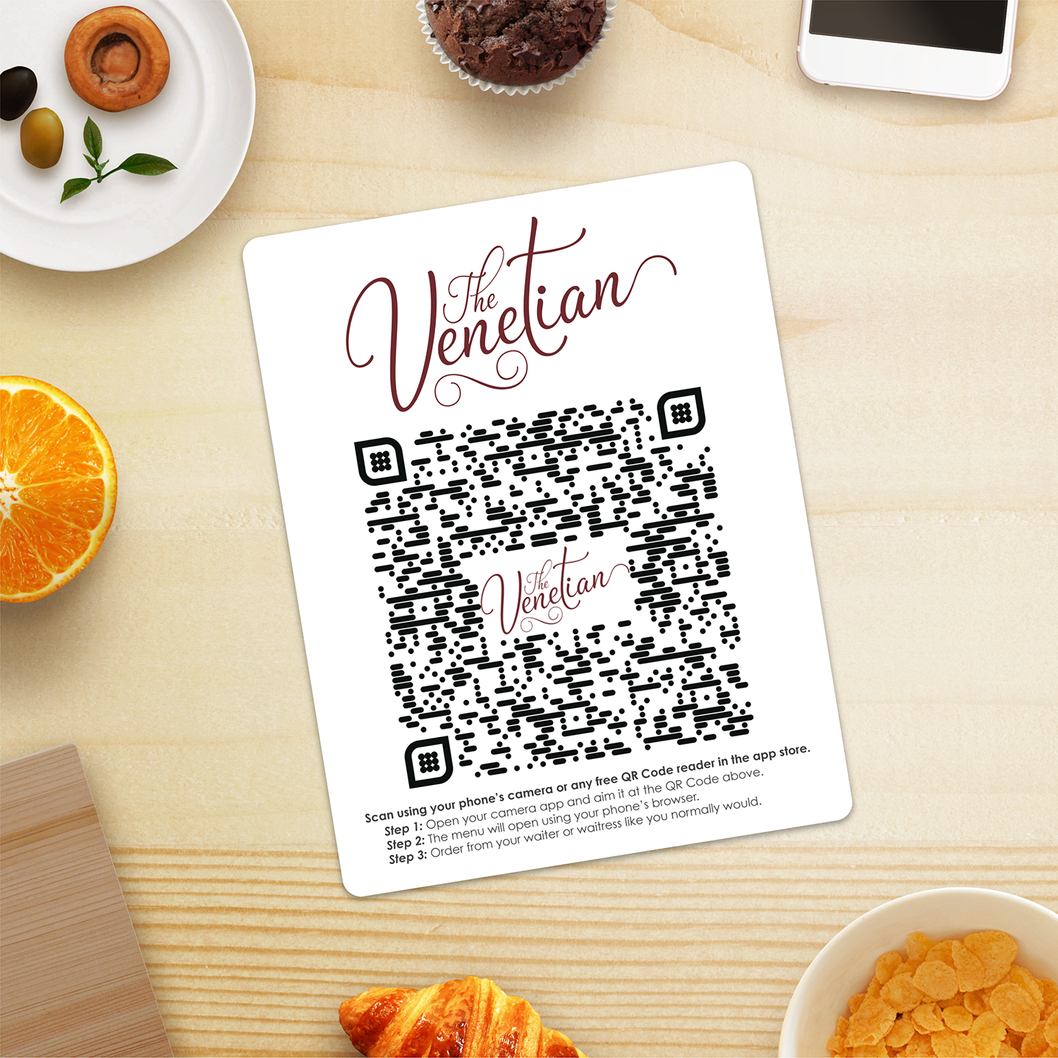 Custom Branded Touchless QR Menus - TerraSlate Inc.