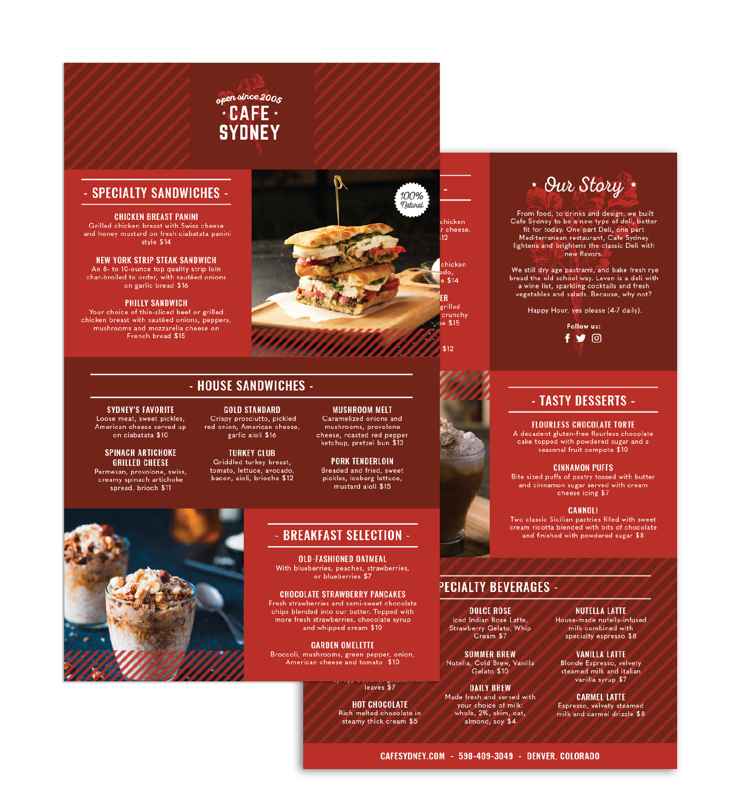 Menu Design - TerraSlate Inc.