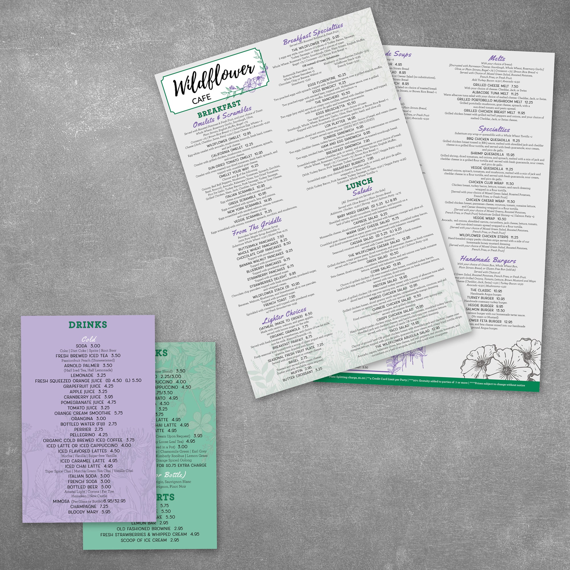 Menu Design - TerraSlate Inc.