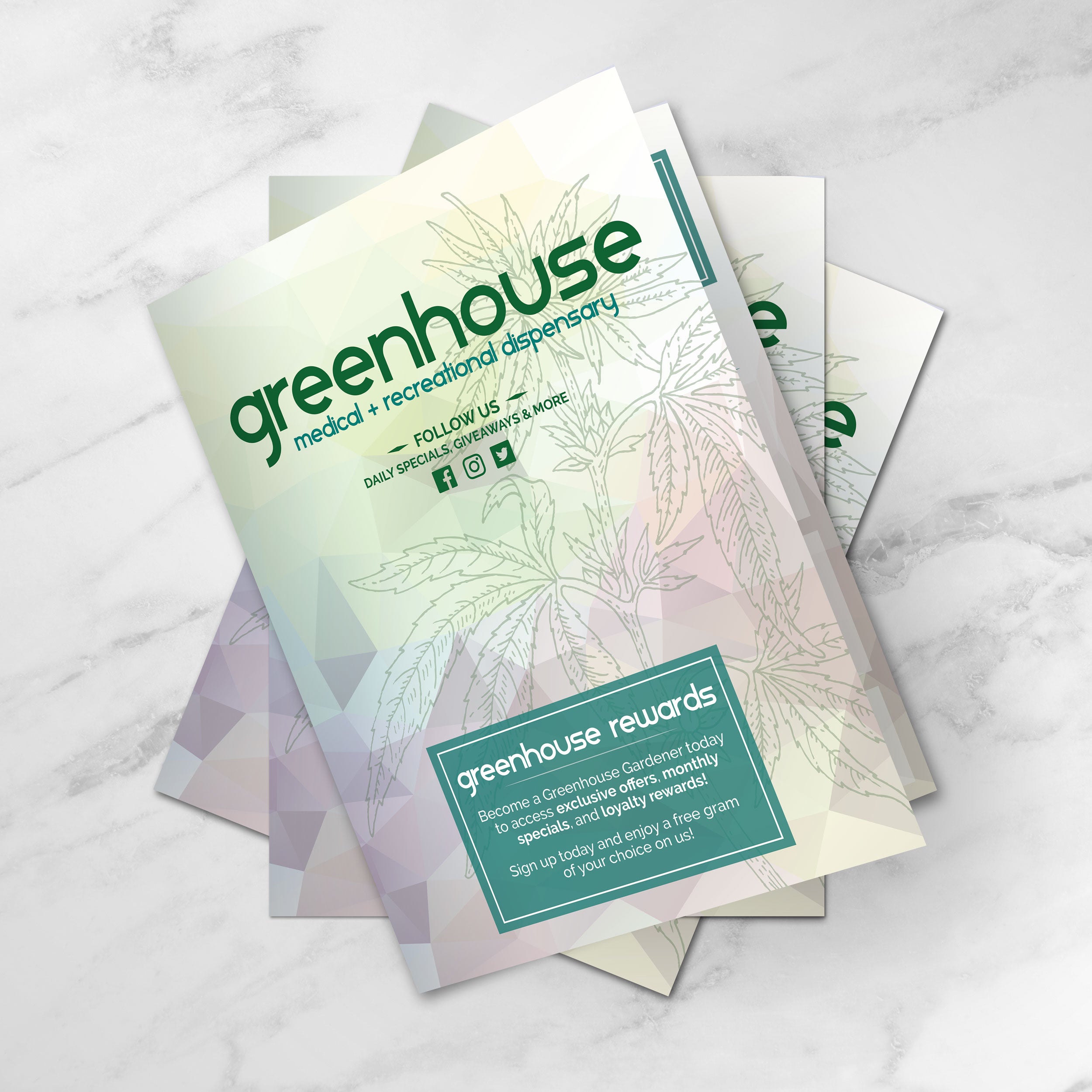 Dispensary Template 12" x 18" Bifold - TerraSlate Inc.