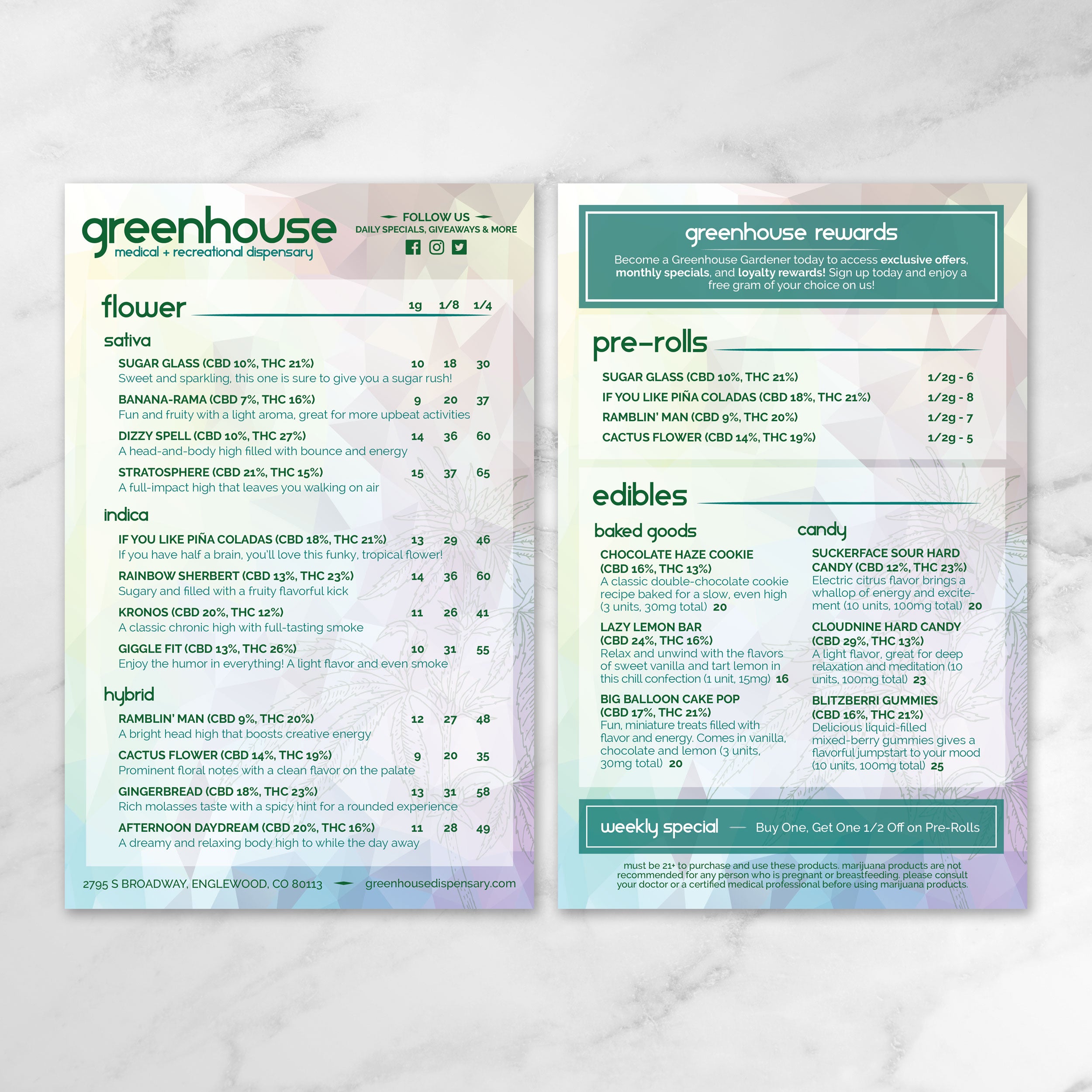 Dispensary Template 5.5" x 8.5" - TerraSlate Inc.