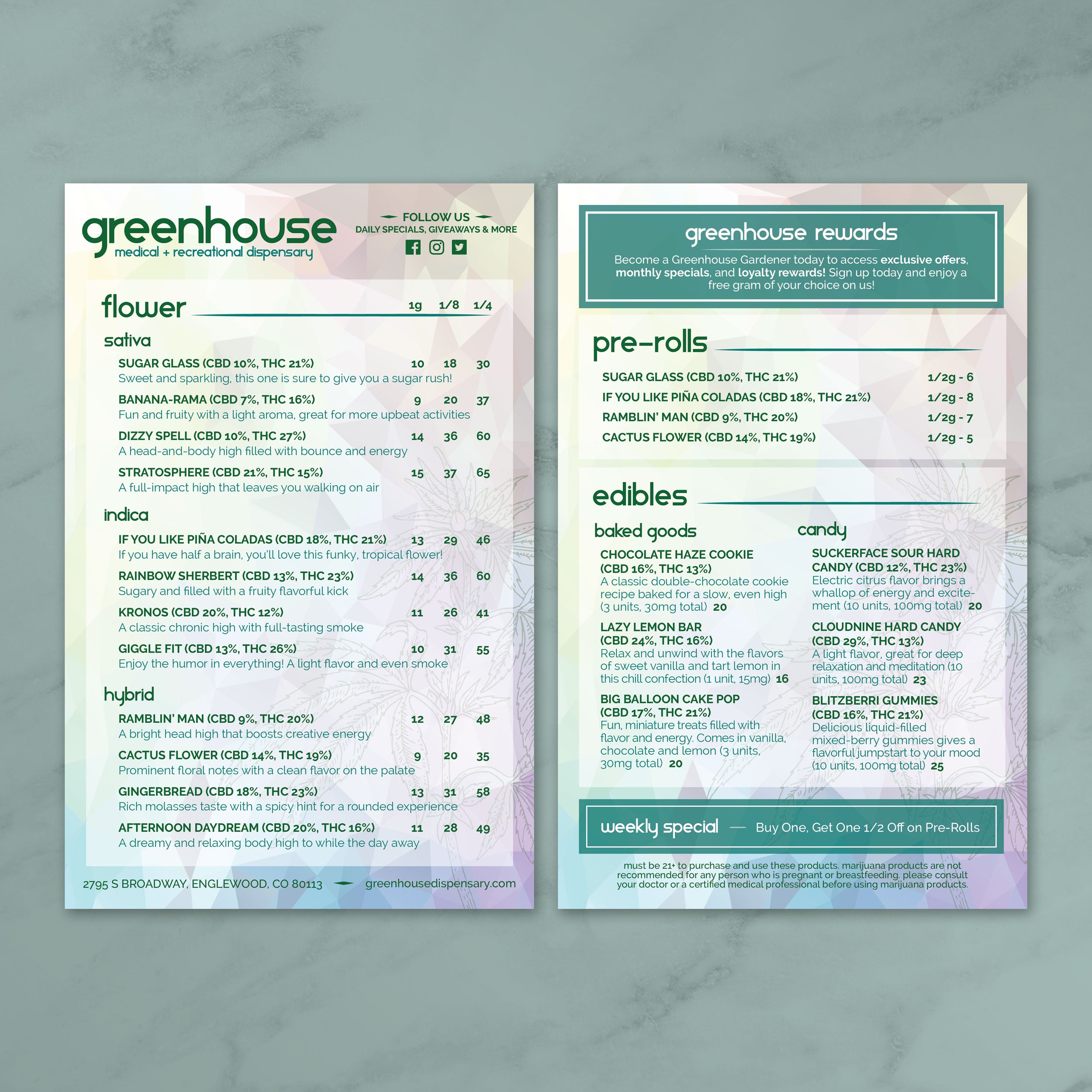 Dispensary Template 5.5" x 8.5" - TerraSlate Inc.