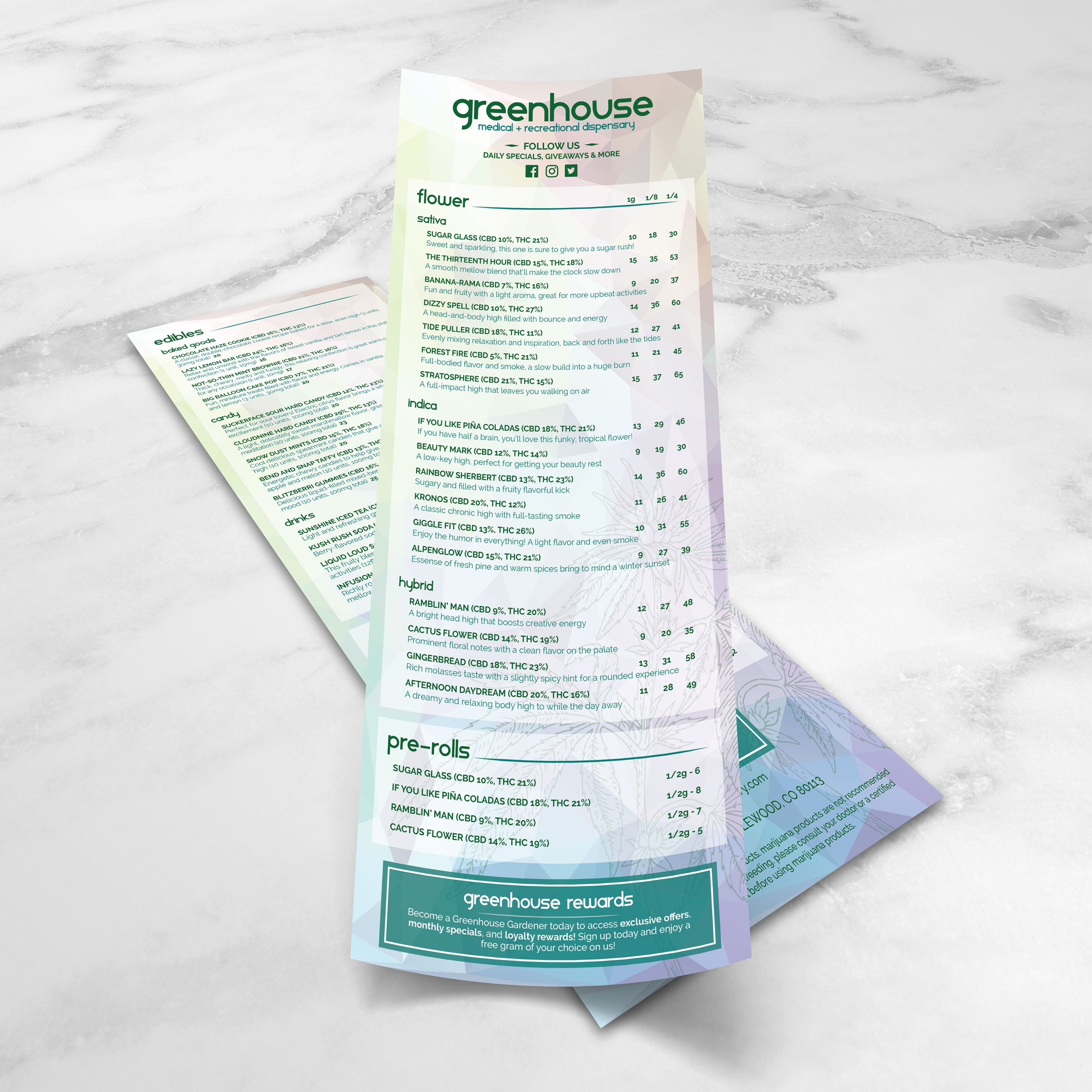 Dispensary Template 6" x 15" - TerraSlate Inc.