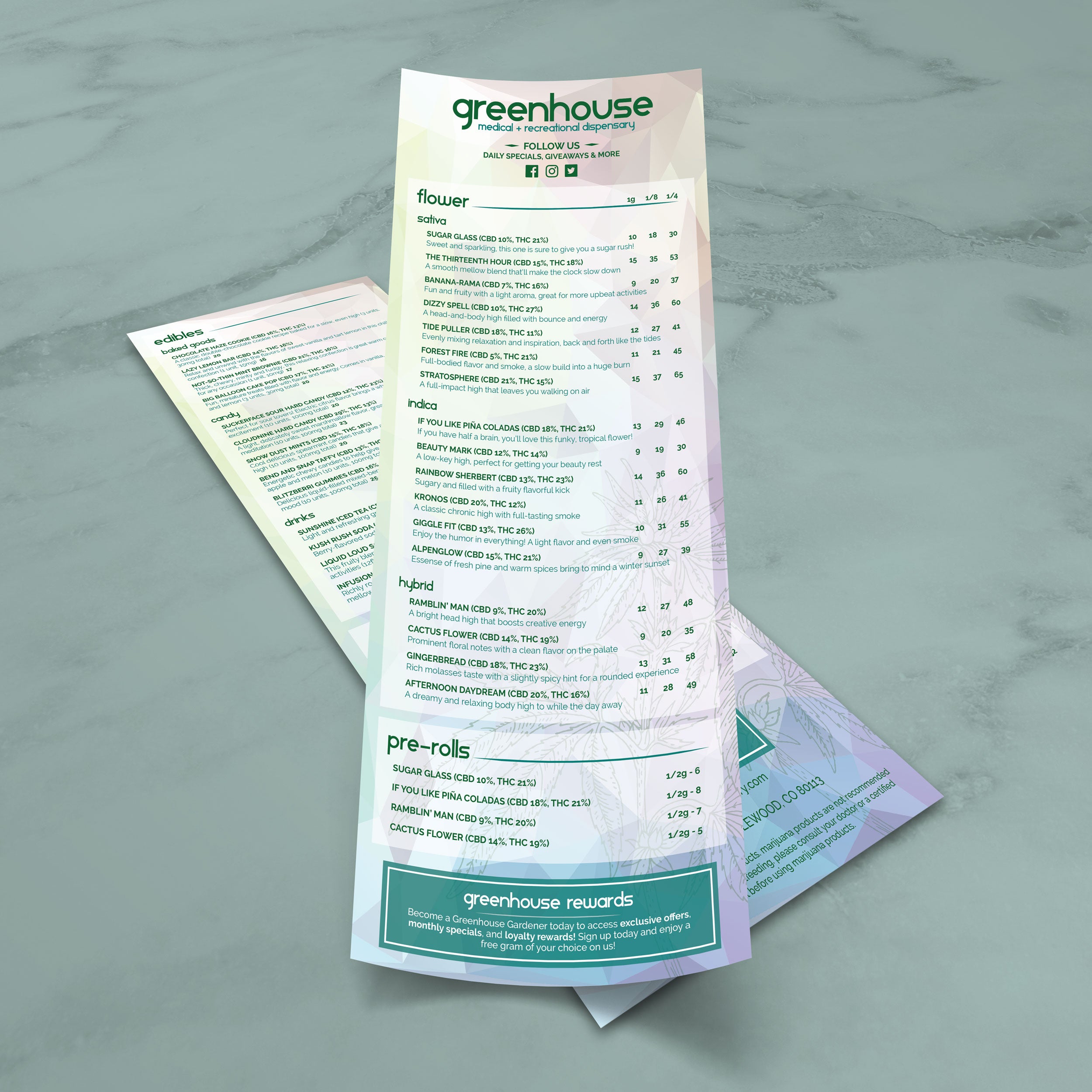 Dispensary Template 6" x 15" - TerraSlate Inc.