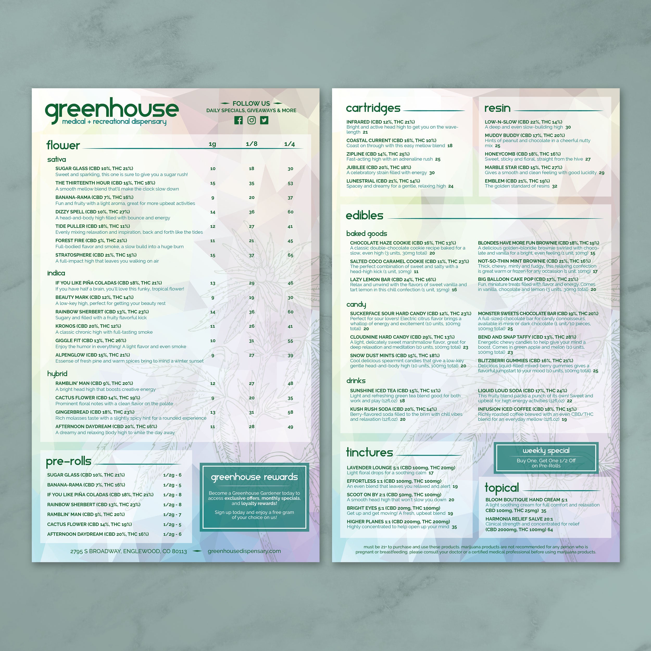 Dispensary Template 8.5" x 14" - TerraSlate Inc.