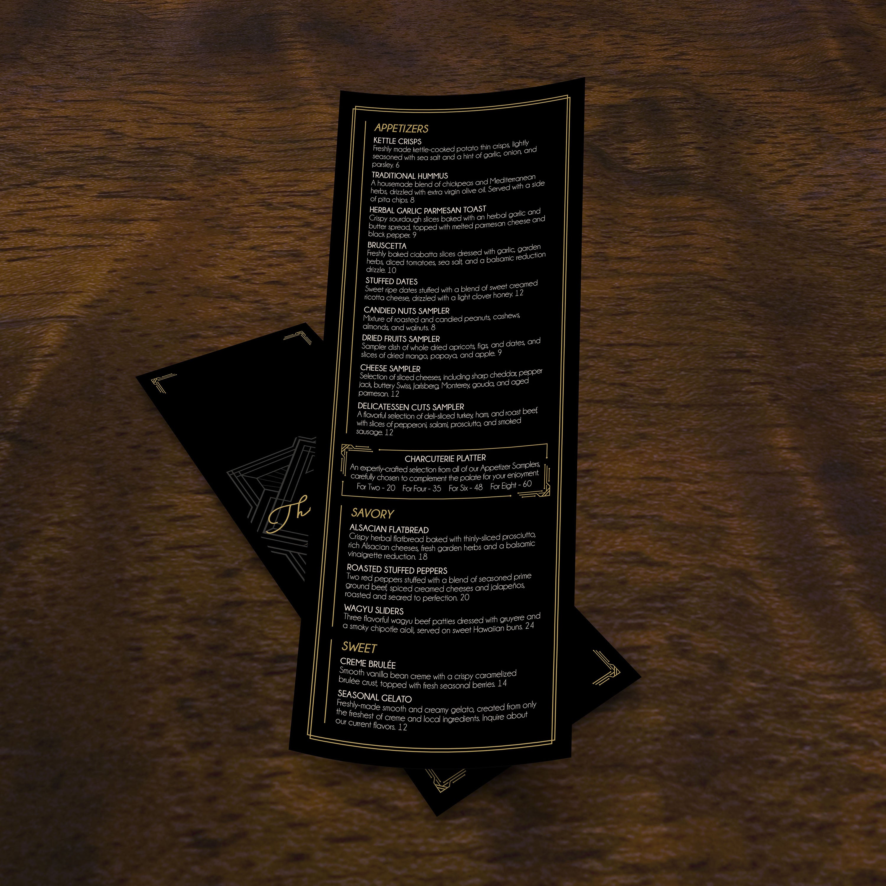 Bar & Lounge Template 4.25" x 11" - TerraSlate Inc.