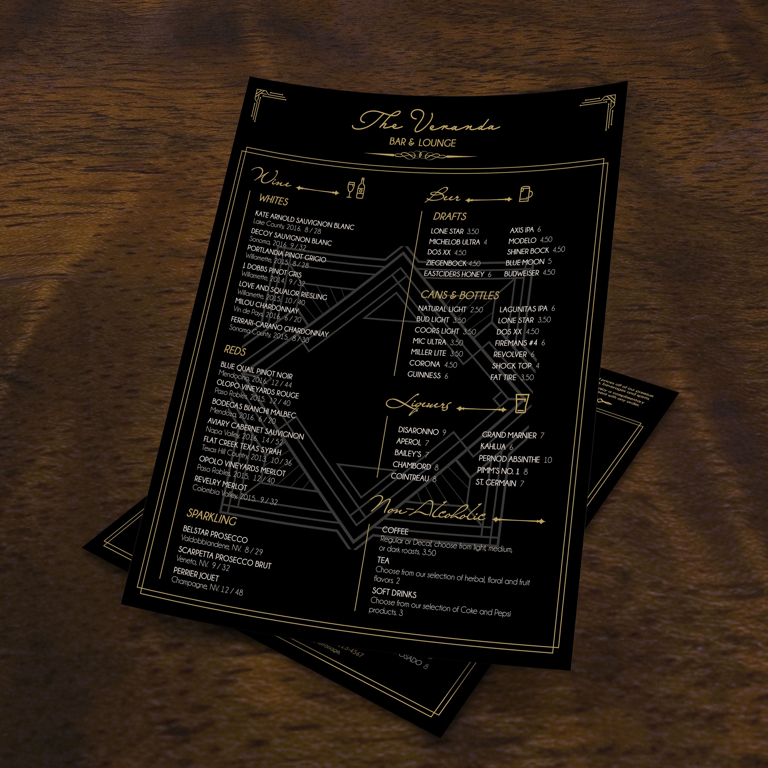 Bar & Lounge Template 8.5" x 11" - TerraSlate Inc.