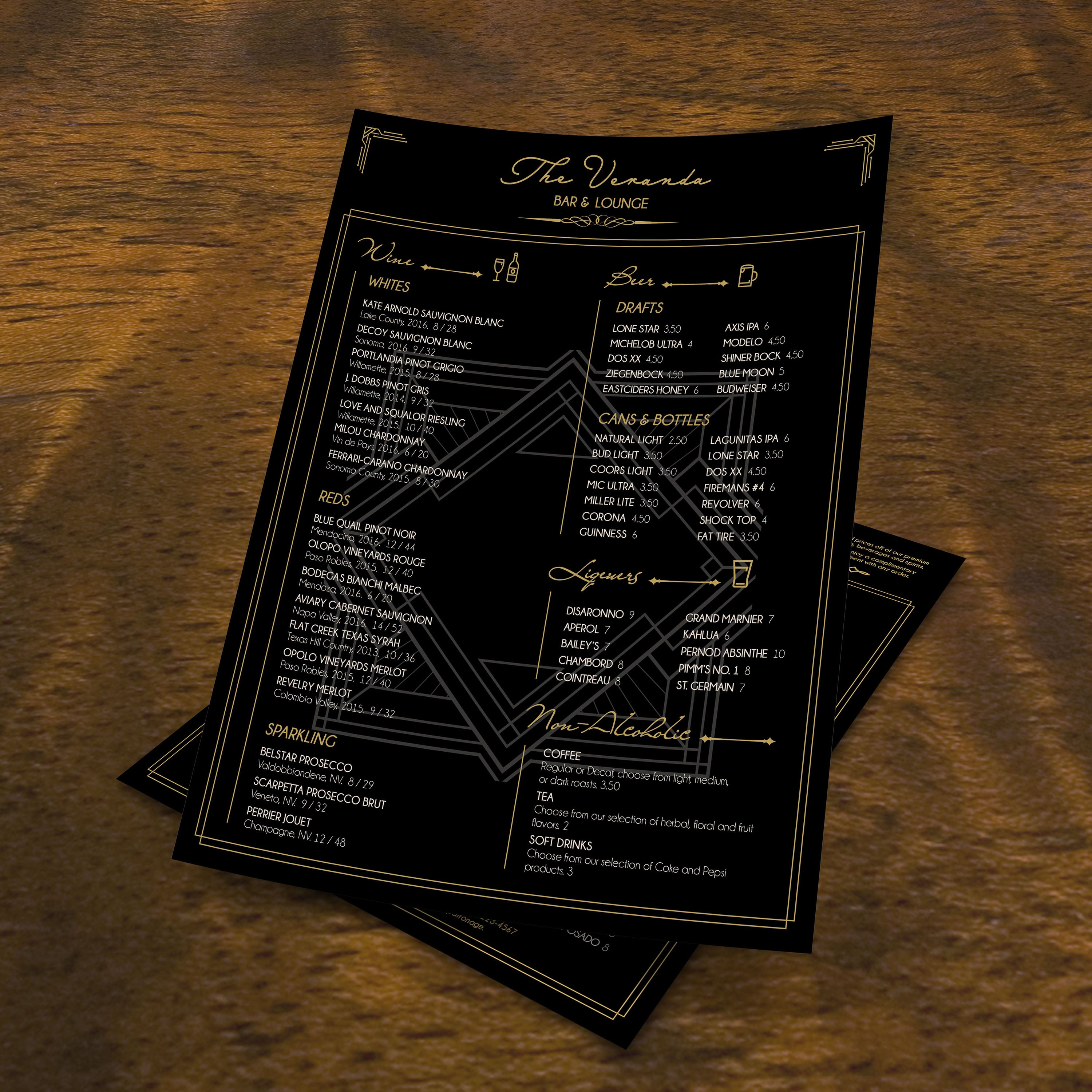 Bar & Lounge Template 8.5" x 11" - TerraSlate Inc.