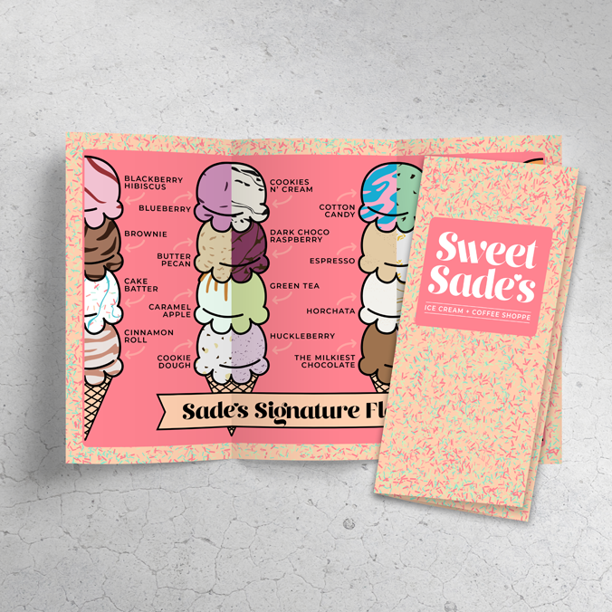 8.5" x 11" Tri-Fold Waterproof Menus - TerraSlate Inc.