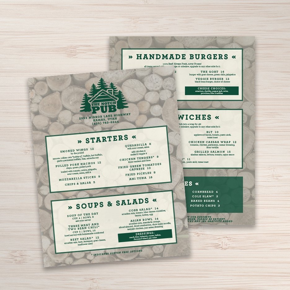 Waterproof Flat Table Menus Size A4 - TerraSlate Inc.