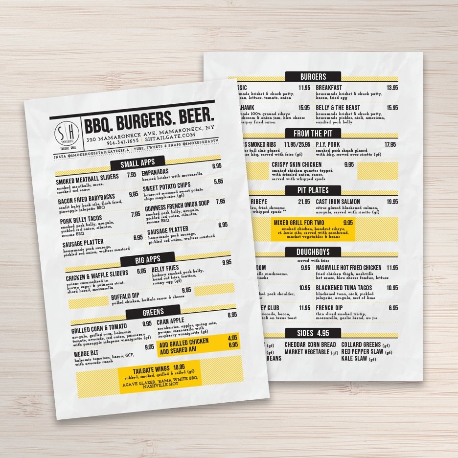 Waterproof Flat Table Menus 13" x 19" - TerraSlate Inc.