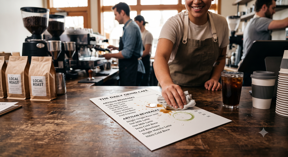 Waterproof Paper For Coffee Shop Menus