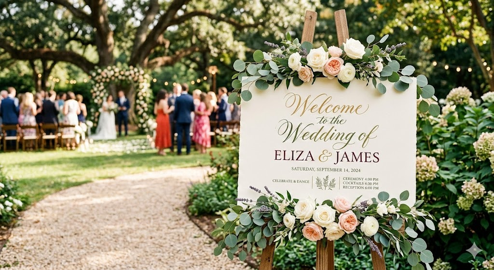 Complete Wedding Signage Checklist for Events
