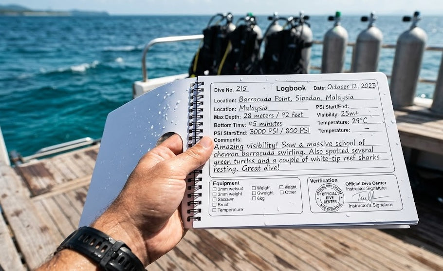 Waterproof Dive Shop Log Books