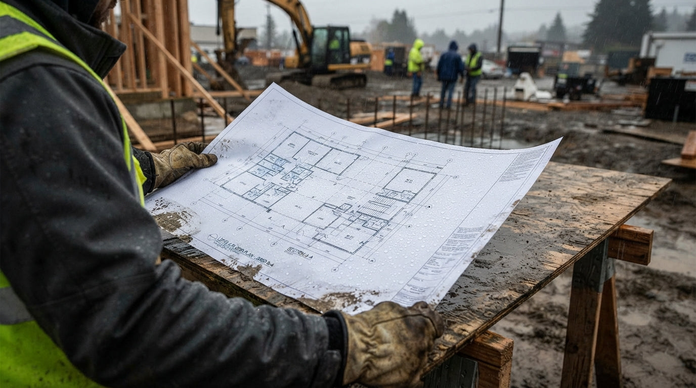 Waterproof Paper For Construction Job Site Plan