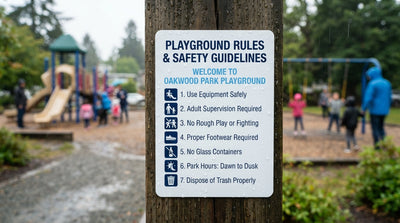 Waterproof Paper For Playground And Park Rules Signs