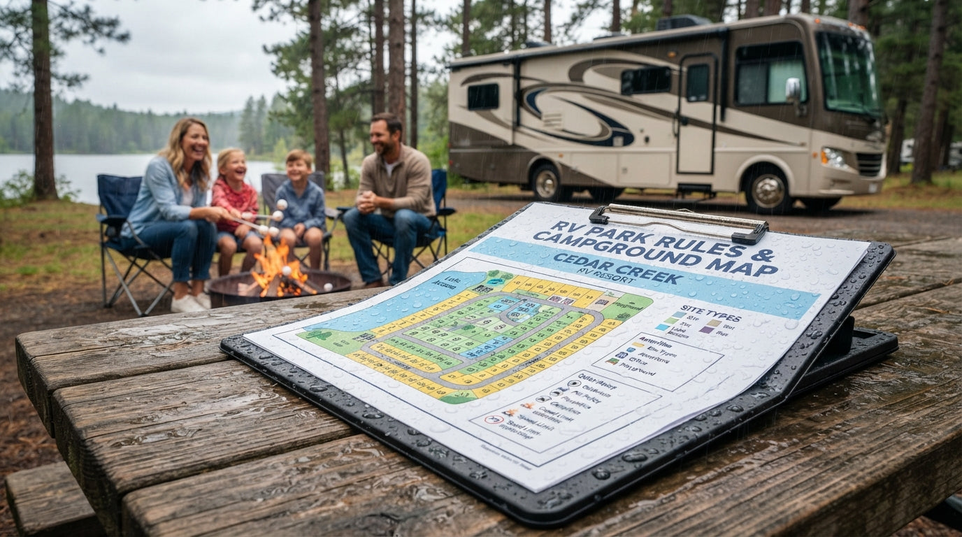 Waterproof Paper For RV Park Rules, Signage, and Site Maps