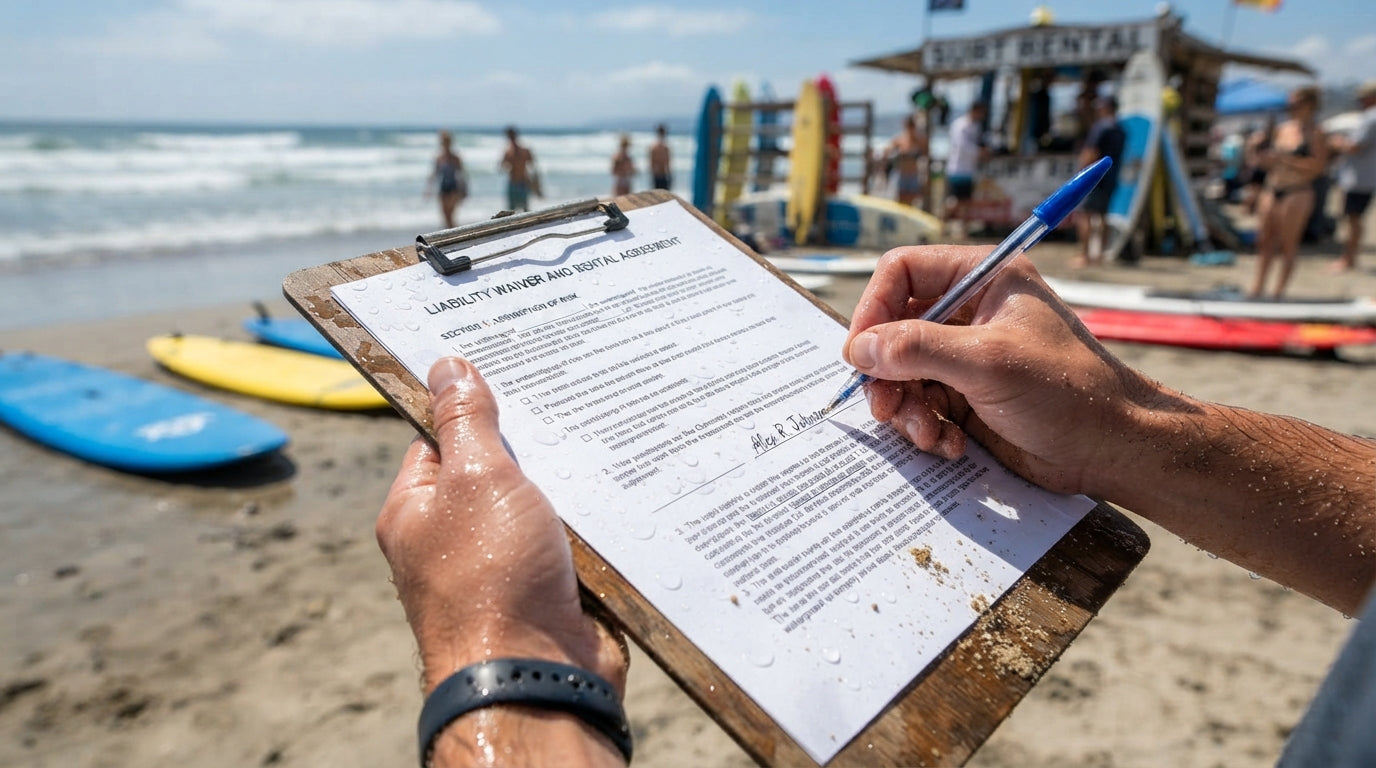 Waterproof Paper For Surf And Paddleboard Rental Waivers