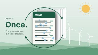 The Greenest Menu Is the One You Only Print Once