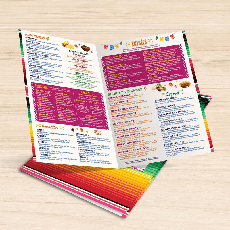 Mexican Food Menu Templates