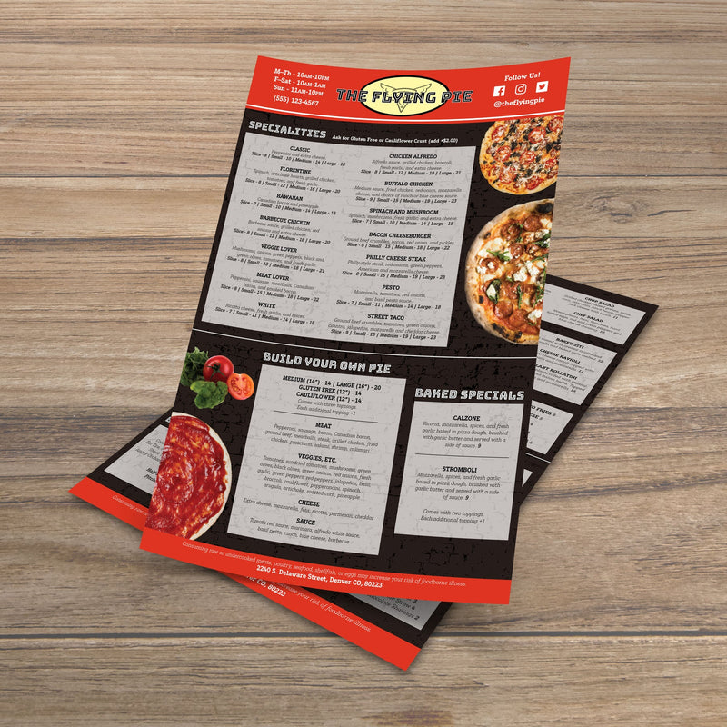 Pizza Menu Templates